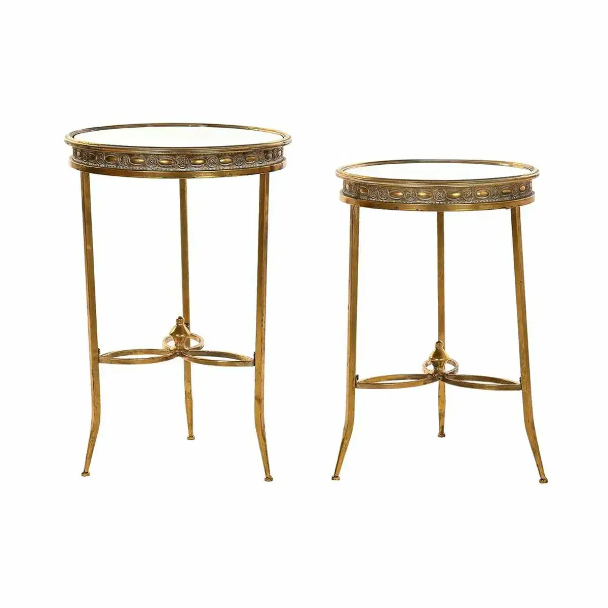 Set de 2 tables gigognes dkd home decor 40 x 40 x 61 cm miroir dore metal 2 unites _3484. Entrez dans l'Univers de DIAYTAR COTE D'IVOIRE - Où le Choix Rencontre l'Authenticité. Explorez nos rayons virtuels et trouvez des produits qui incarnent la richesse de notre culture.