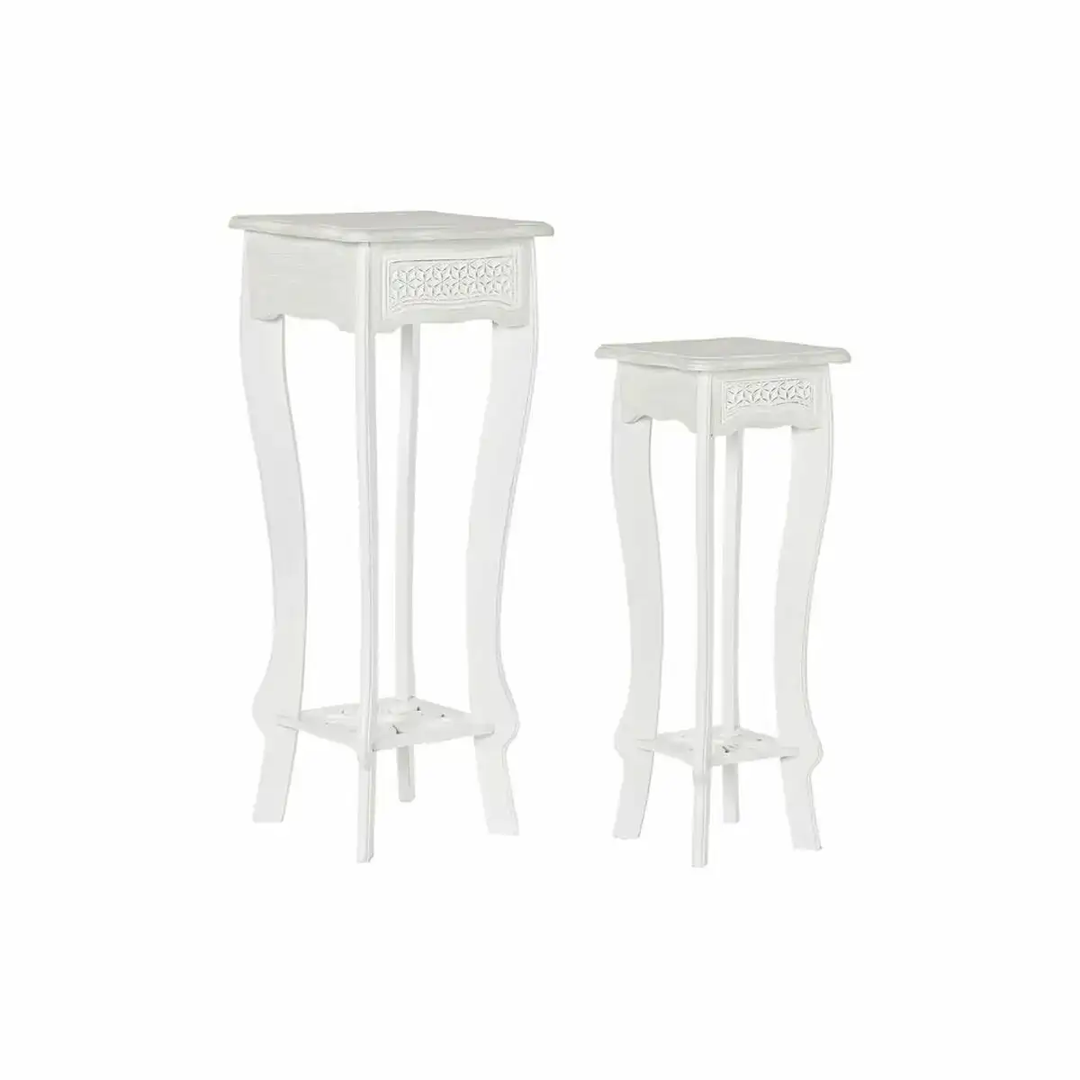 Set de 2 tables gigognes dkd home decor bois mdf blanc 2 pcs 30 x 30 x 76 cm _8297. DIAYTAR COTE D'IVOIRE - Votre Destination Shopping de Confiance. Naviguez à travers notre boutique en ligne et profitez d'une sélection soigneusement choisie de produits qui répondent à toutes vos exigences.