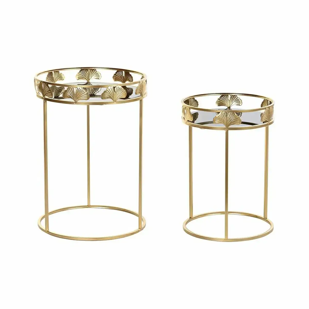 Set de 2 tables gigognes dkd home decor verre dore metal tropical feuille d une plante 40 x 40 x 56 cm 2 pcs _9152. DIAYTAR COTE D'IVOIRE - Là où la Qualité se Marque d'une Touche Côte d'Ivoireaise. Naviguez à travers notre boutique en ligne et choisissez des produits qui allient excellence et tradition.