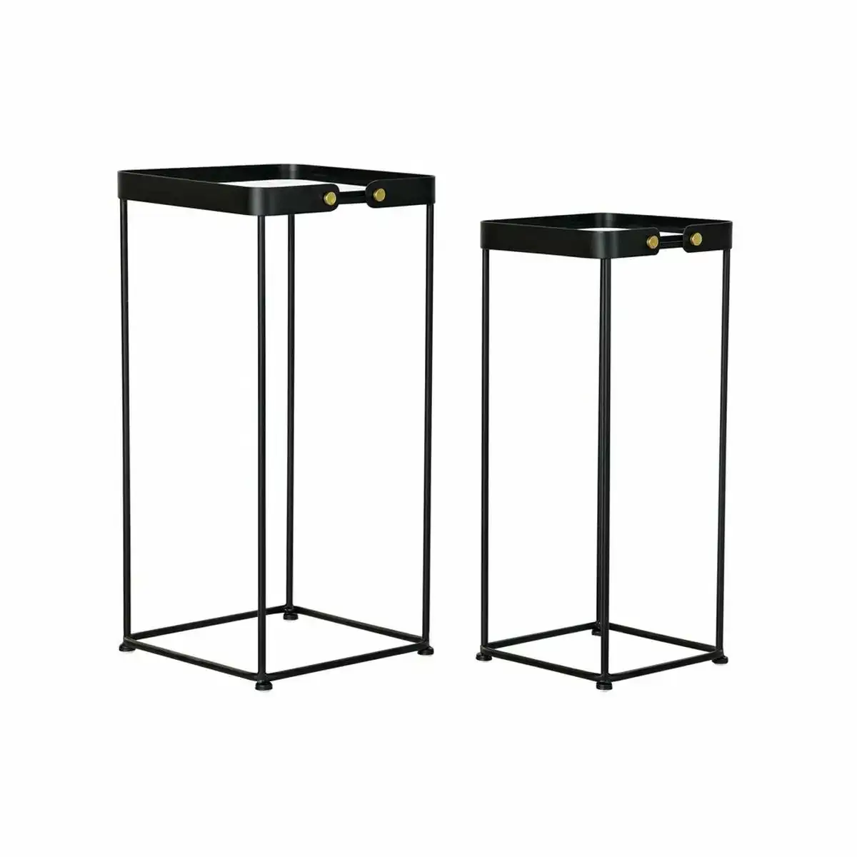 Set de 2 tables gigognes dkd home decor verre noir metal 31 x 31 x 64 cm 2 pcs _2769. Bienvenue sur DIAYTAR COTE D'IVOIRE - Votre Destination Shopping à la Côte d'Ivoireaise. Explorez notre boutique en ligne et découvrez une gamme variée de produits qui capturent l'esprit du Côte d'Ivoire.