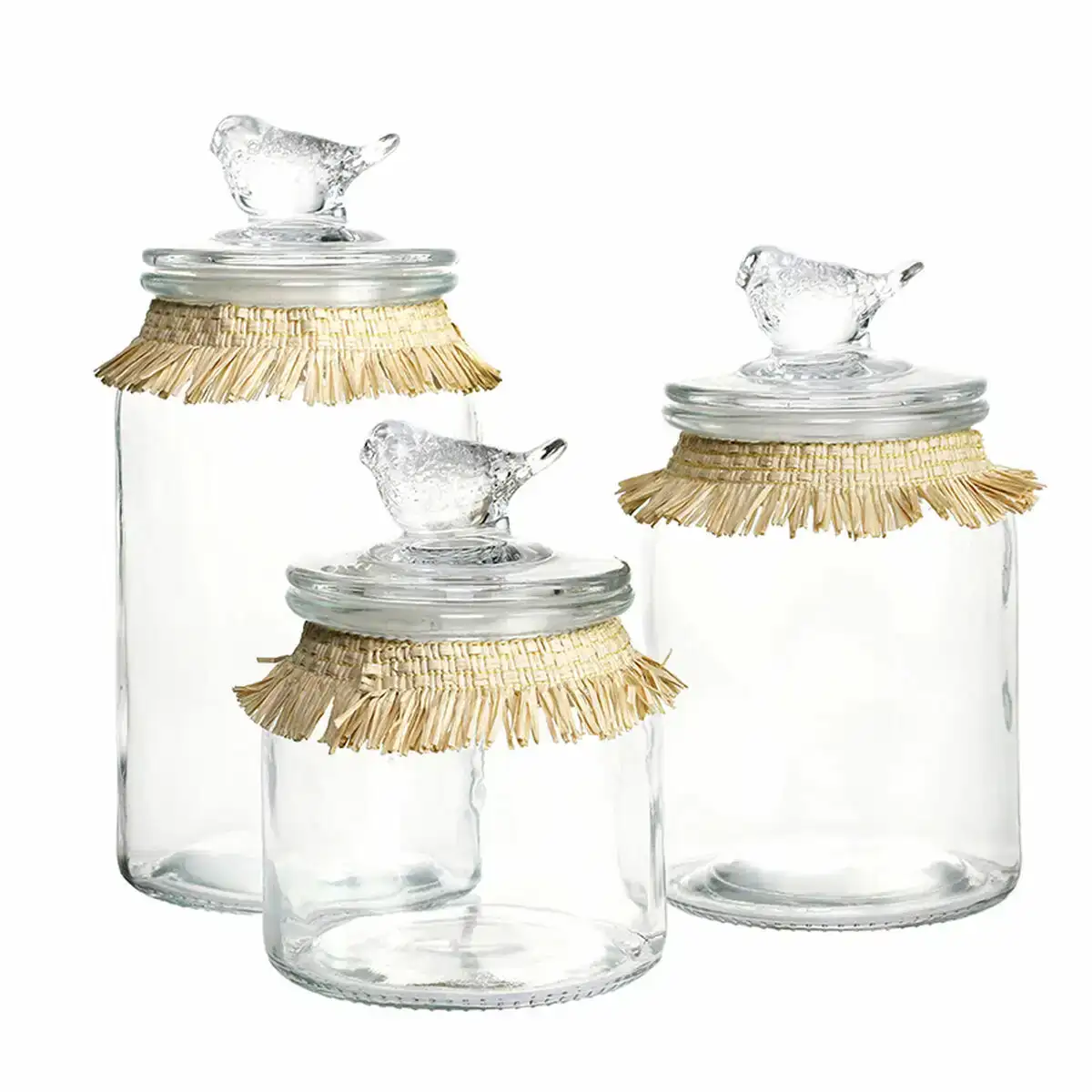 Set de 3 boites dkd home decor 11 x 11 x 22 cm verre naturel transparent_8731. Bienvenue chez DIAYTAR COTE D'IVOIRE - Où Chaque Objet a sa Propre Histoire. Découvrez notre sélection soigneusement choisie et choisissez des produits qui racontent le patrimoine sénégalais.