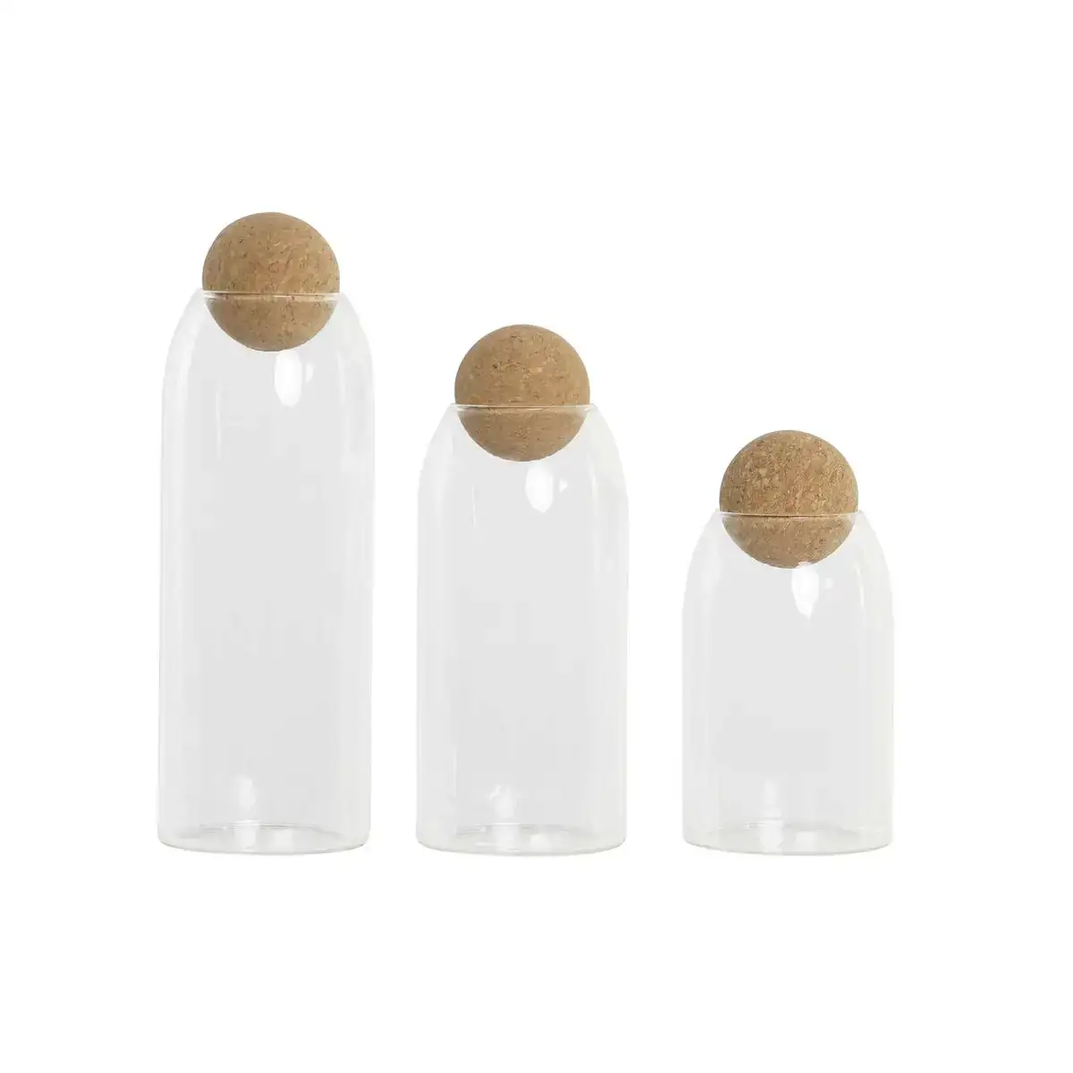 Set de 3 boites dkd home decor 9 5 x 9 5 x 28 4 cm naturel transparent liege verre borosilicate_6295. Entrez dans l'Univers de DIAYTAR COTE D'IVOIRE - Où la Tradition S'unit à la Modernité. Explorez notre sélection pour trouver des produits qui allient héritage et innovation.