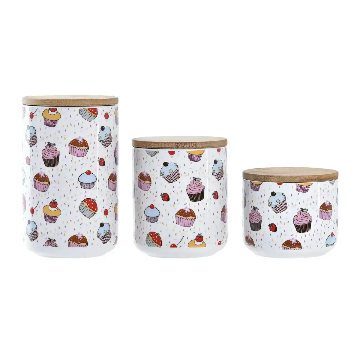 Set de 3 boites dkd home decor naturel blanc multicouleur bambou gres 10 x 10 x 17 cm cupcake_5389. DIAYTAR COTE D'IVOIRE - Votre Passage Vers l'Excellence Shopping. Découvrez un catalogue en ligne qui offre une expérience d'achat exceptionnelle, avec des produits soigneusement sélectionnés pour satisfaire tous les goûts.