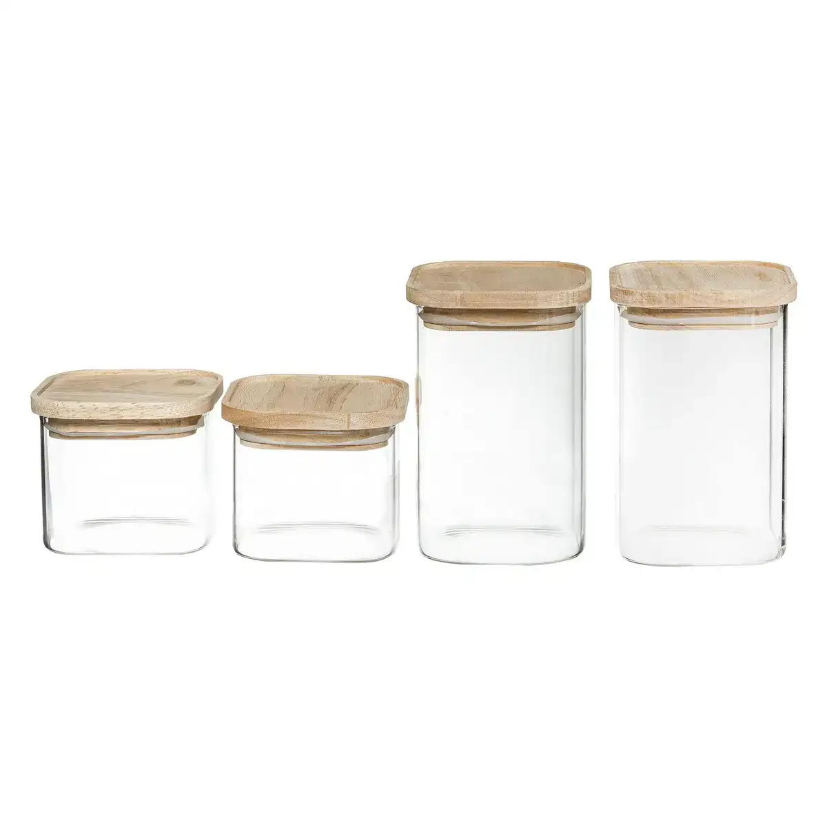 Set de 4 boites secret de gourmet cuisine empilable verre_7784. Bienvenue chez DIAYTAR COTE D'IVOIRE - Où Choisir est une Invitation au Voyage. Explorez notre boutique en ligne et découvrez des produits qui vous transportent dans l'univers du Côte d'Ivoire.