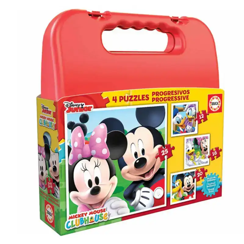 Set de 4 puzzles disney mickey mouse progressive educa 12 16 20 25 pcs _8915. DIAYTAR COTE D'IVOIRE - L'Essence de la Tradition et de la Modernité réunies. Explorez notre plateforme en ligne pour trouver des produits authentiques du Côte d'Ivoire, tout en découvrant les dernières tendances du monde moderne.