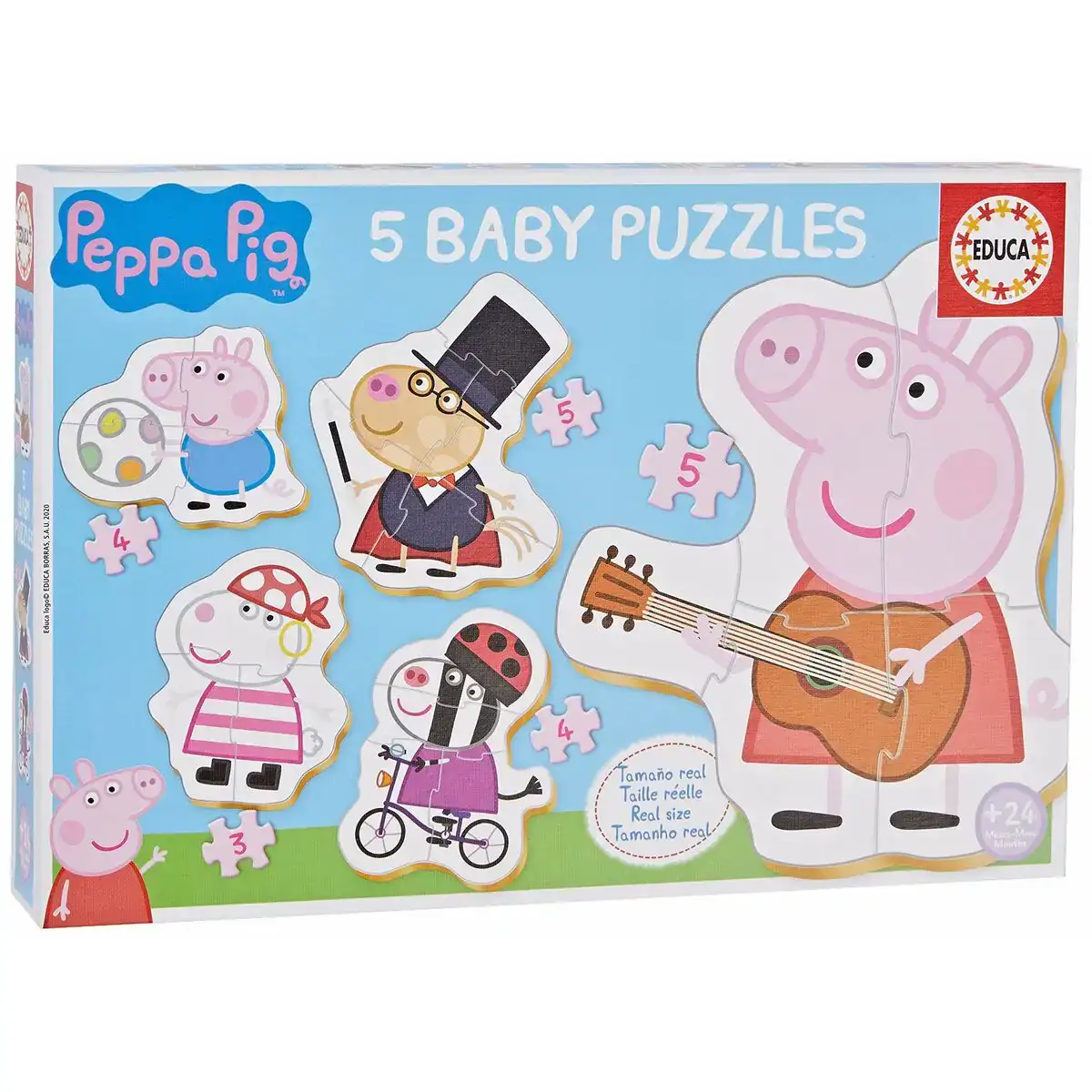 Set de 5 puzzles peppa pig baby _4809. DIAYTAR COTE D'IVOIRE - Où Chaque Sélection est une Victoire. Découvrez notre boutique en ligne et trouvez des articles qui vous rendent la vie plus belle, un choix à la fois.
