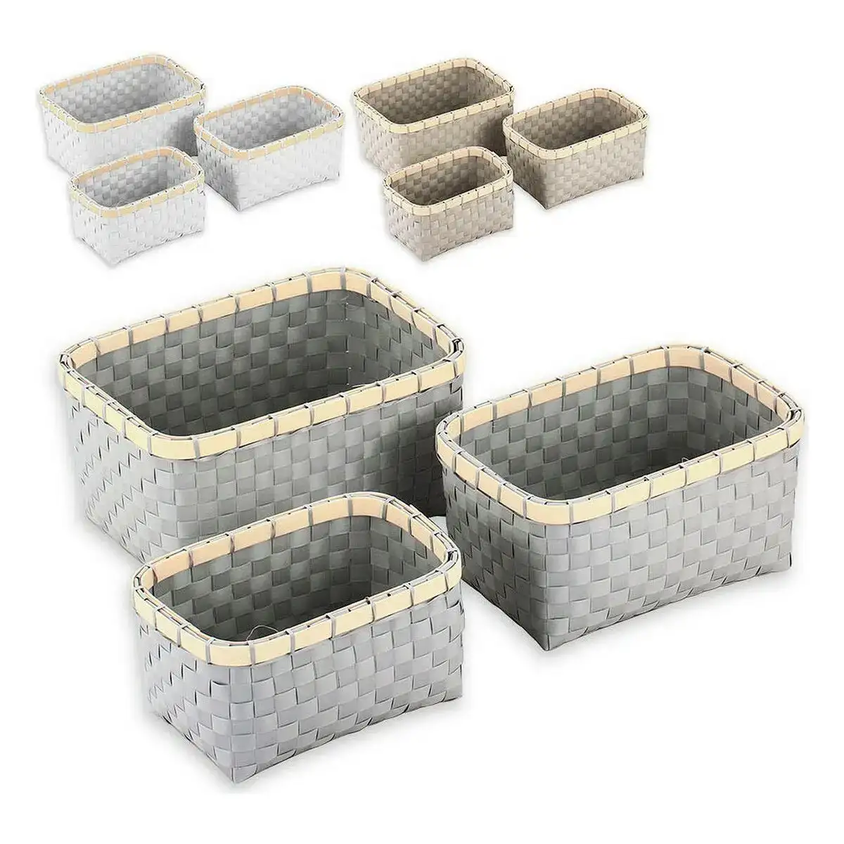 Set de basket confortime plastique 3 pieces rectangulaire_3943. DIAYTAR COTE D'IVOIRE - Où l'Élégance Rencontré l'Accessibilité. Parcourez notre catalogue et trouvez des produits qui apportent une touche de sophistication à votre vie quotidienne sans compromettre votre budget.