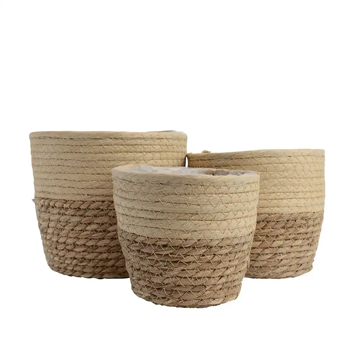 Set de basket decoris jute 20 x 20 x 17 cm 3 unites _2234. DIAYTAR COTE D'IVOIRE - Votre Plateforme Shopping, Votre Choix Éclairé. Explorez nos offres et choisissez des articles de qualité qui reflètent votre style et vos valeurs.