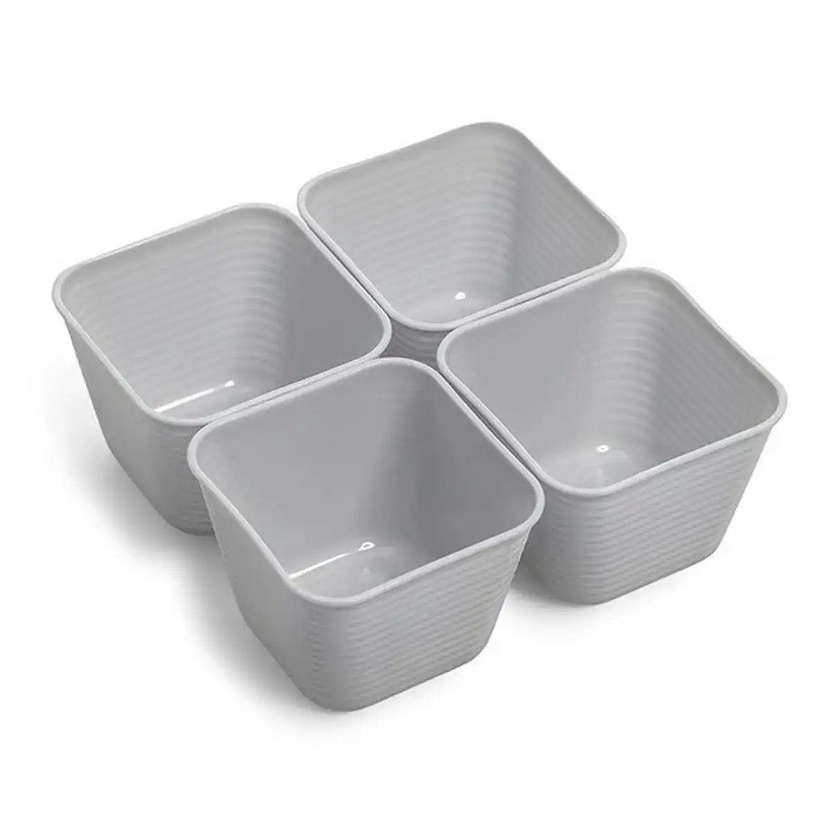 Set de basket dem polyvalents 8 2 x 8 2 x 6 cm 4 unites _2103. DIAYTAR COTE D'IVOIRE - L'Art de Choisir, l'Art de Vivre. Parcourez notre boutique en ligne et découvrez des produits qui transforment chaque choix en une expérience enrichissante.