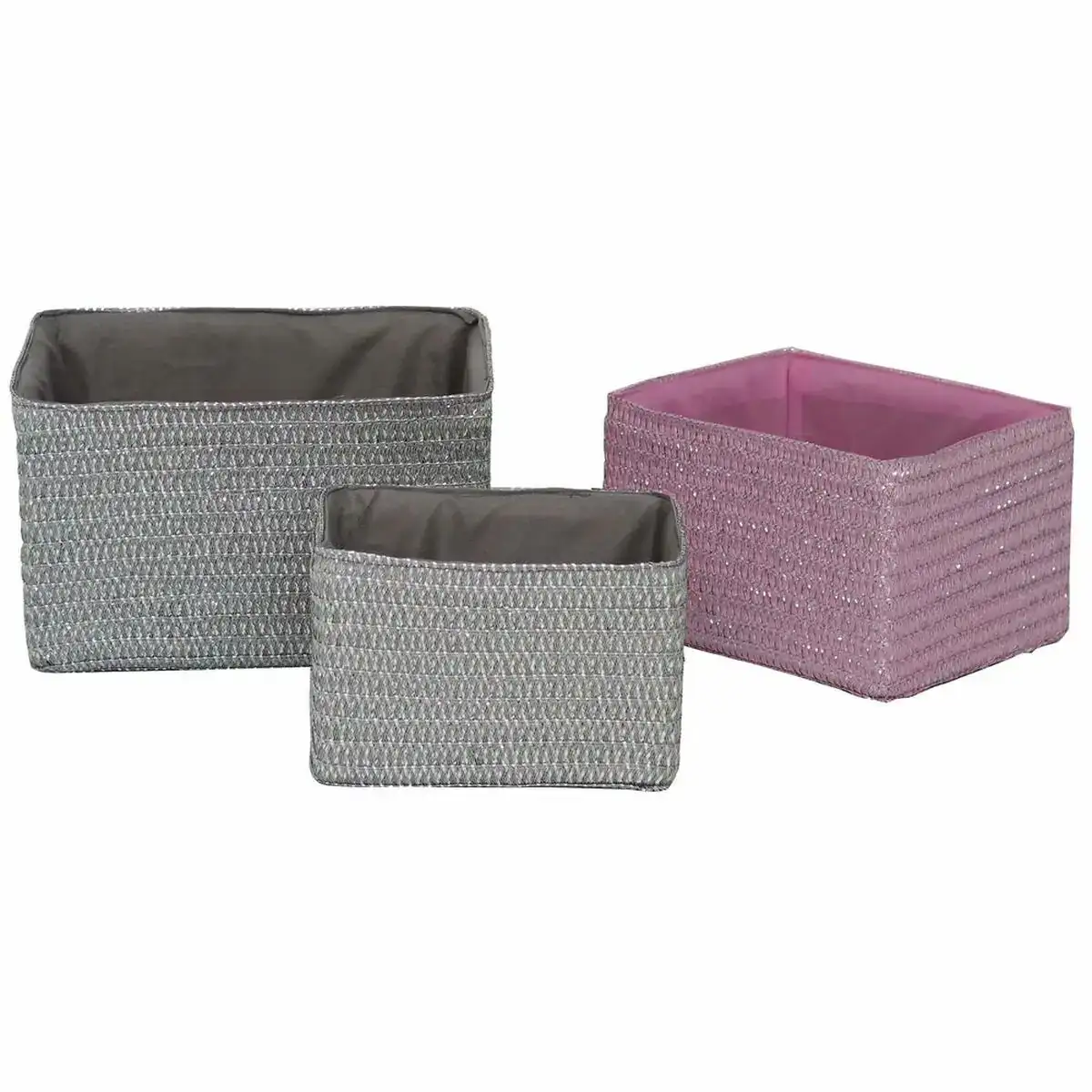 Set de basket dkd home decor 30 x 23 x 18 cm argente gris rose polypropylene_2445. Bienvenue sur DIAYTAR COTE D'IVOIRE - Votre Fenêtre sur le Shopping Moderne. Parcourez notre boutique en ligne et découvrez des produits qui incarnent l'évolution du style et de la qualité.