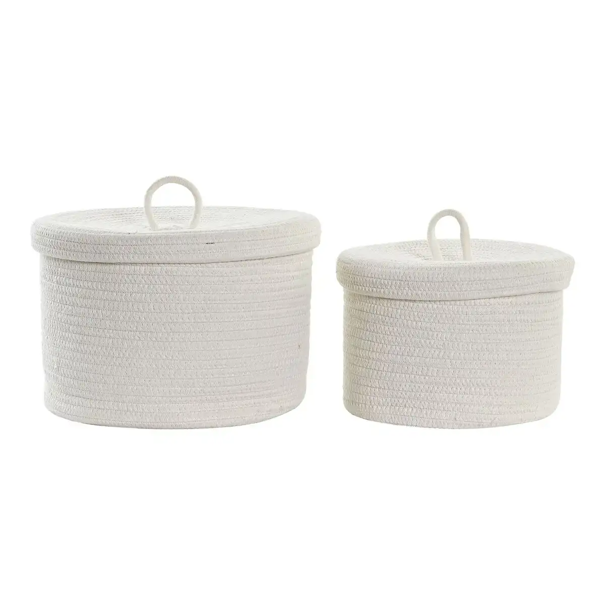 Set de basket dkd home decor 30 x 30 x 20 cm_2099. DIAYTAR COTE D'IVOIRE - Votre Escapade Shopping Virtuelle. Explorez notre boutique en ligne et dénichez des trésors qui évoquent la culture et le savoir-faire sénégalais, un clic à la fois.