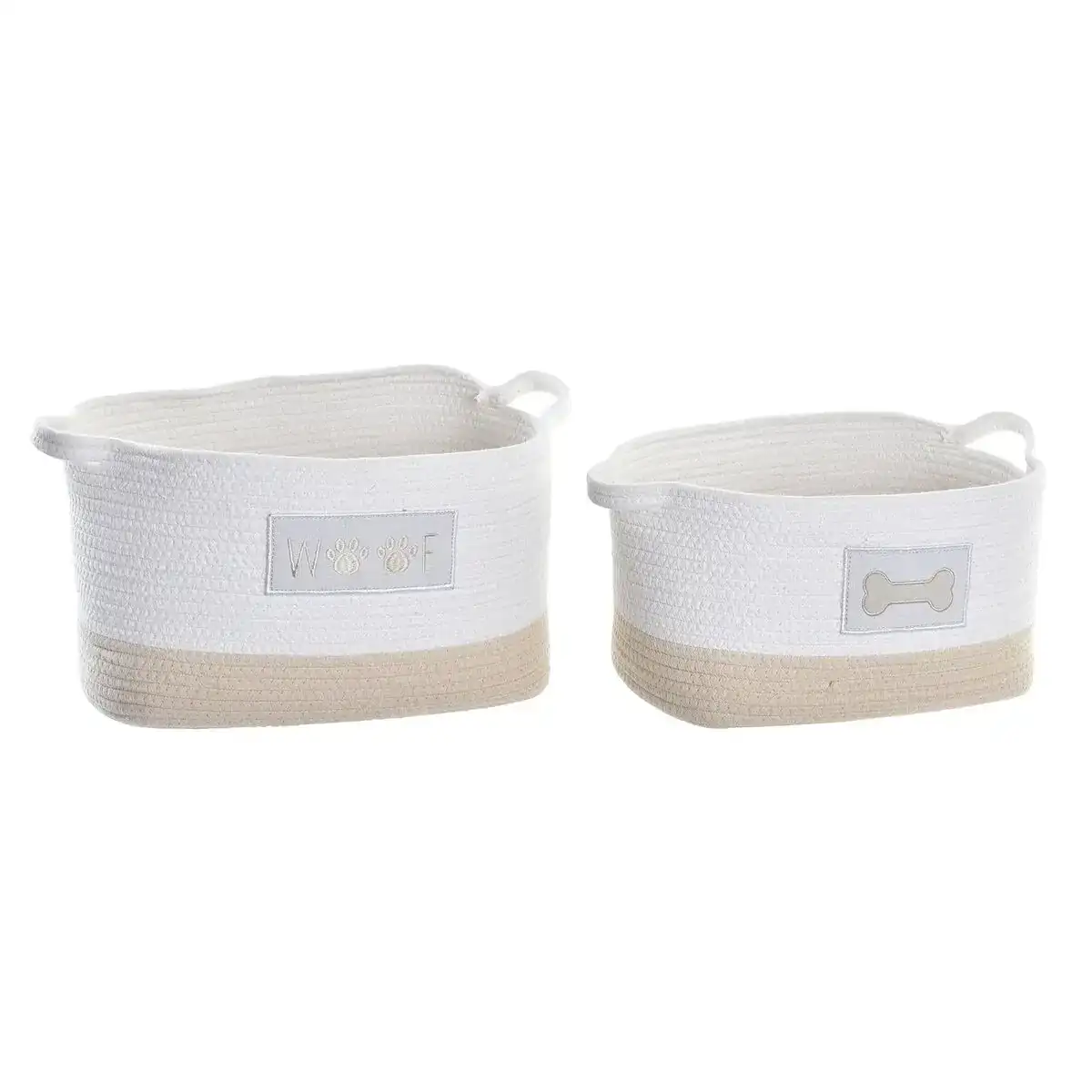 Set de basket dkd home decor 43 x 30 x 23 cm_4249. DIAYTAR COTE D'IVOIRE - Où Choisir est une Célébration de l'Artisanat Local. Découvrez notre boutique en ligne et choisissez des produits qui incarnent la passion des artisans sénégalais.