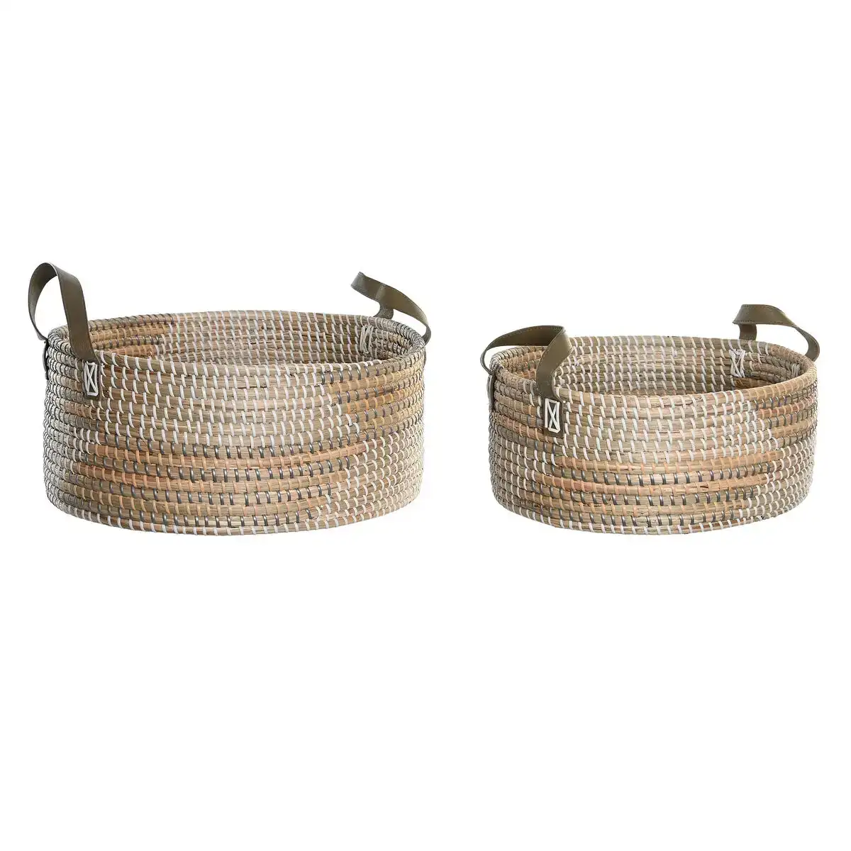 Set de basket dkd home decor 45 x 35 x 18 cm polyurethane tropical herbier marin_7481. DIAYTAR COTE D'IVOIRE - L'Univers du Choix et de l'Authenticité. Explorez notre catalogue et découvrez des articles qui incarnent le patrimoine du Côte d'Ivoire et la modernité du monde.