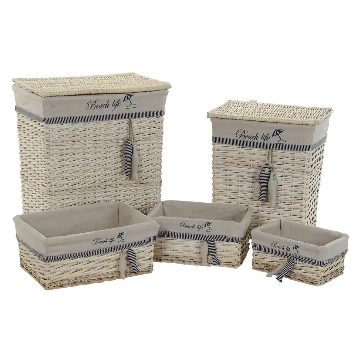 Set de basket dkd home decor 47 x 35 x 56 cm polyester spirales 5 unites _2978. DIAYTAR COTE D'IVOIRE - Votre Destination pour un Shopping Éclairé. Parcourez notre boutique en ligne pour découvrir des produits de qualité qui embelliront votre quotidien.