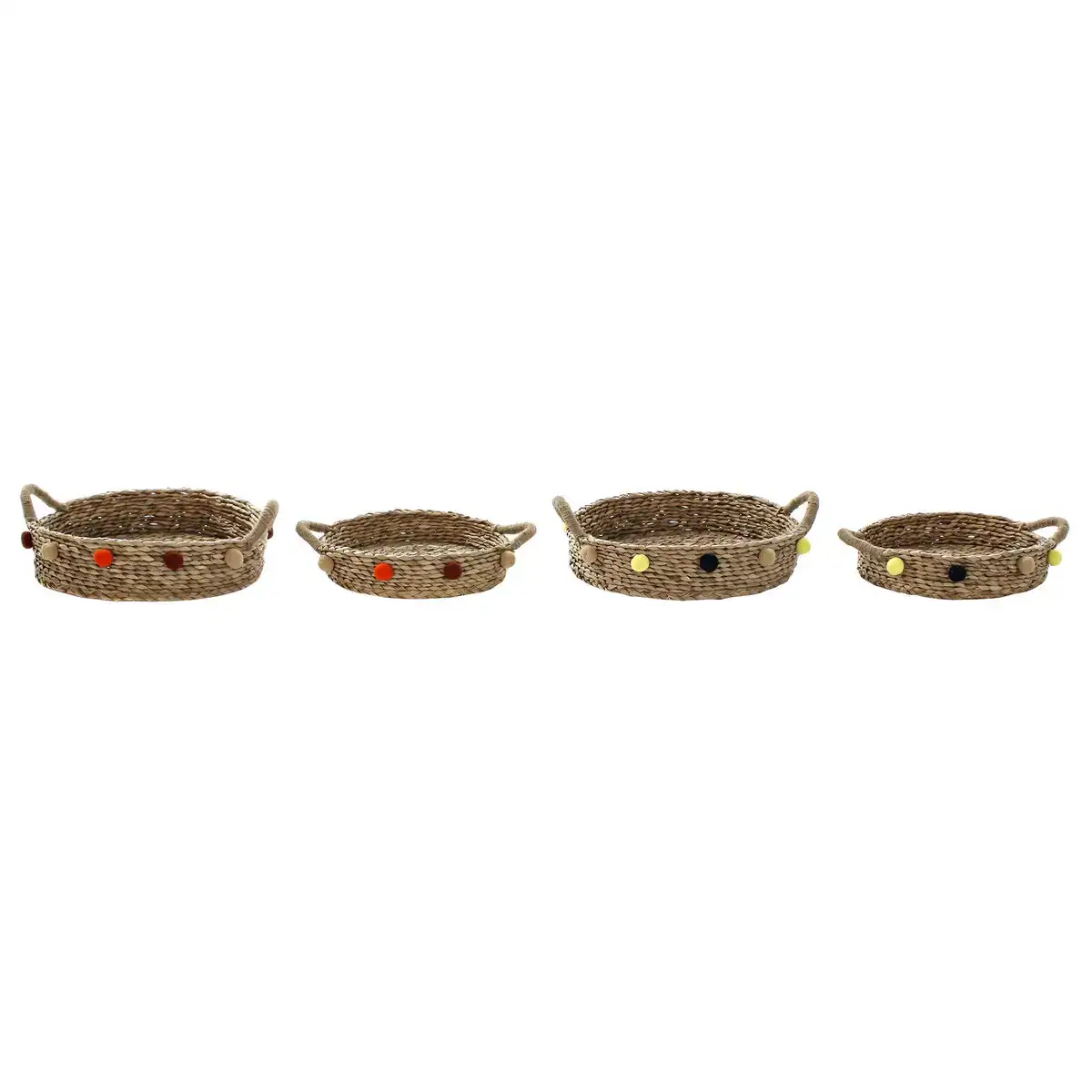 Set de basket dkd home decor 49 x 40 x 9 5 cm pompons herbier marin boho 2 unites _8297. DIAYTAR COTE D'IVOIRE - Votre Passage Vers l'Excellence Shopping. Découvrez un catalogue en ligne qui offre une expérience d'achat exceptionnelle, avec des produits soigneusement sélectionnés pour satisfaire tous les goûts.