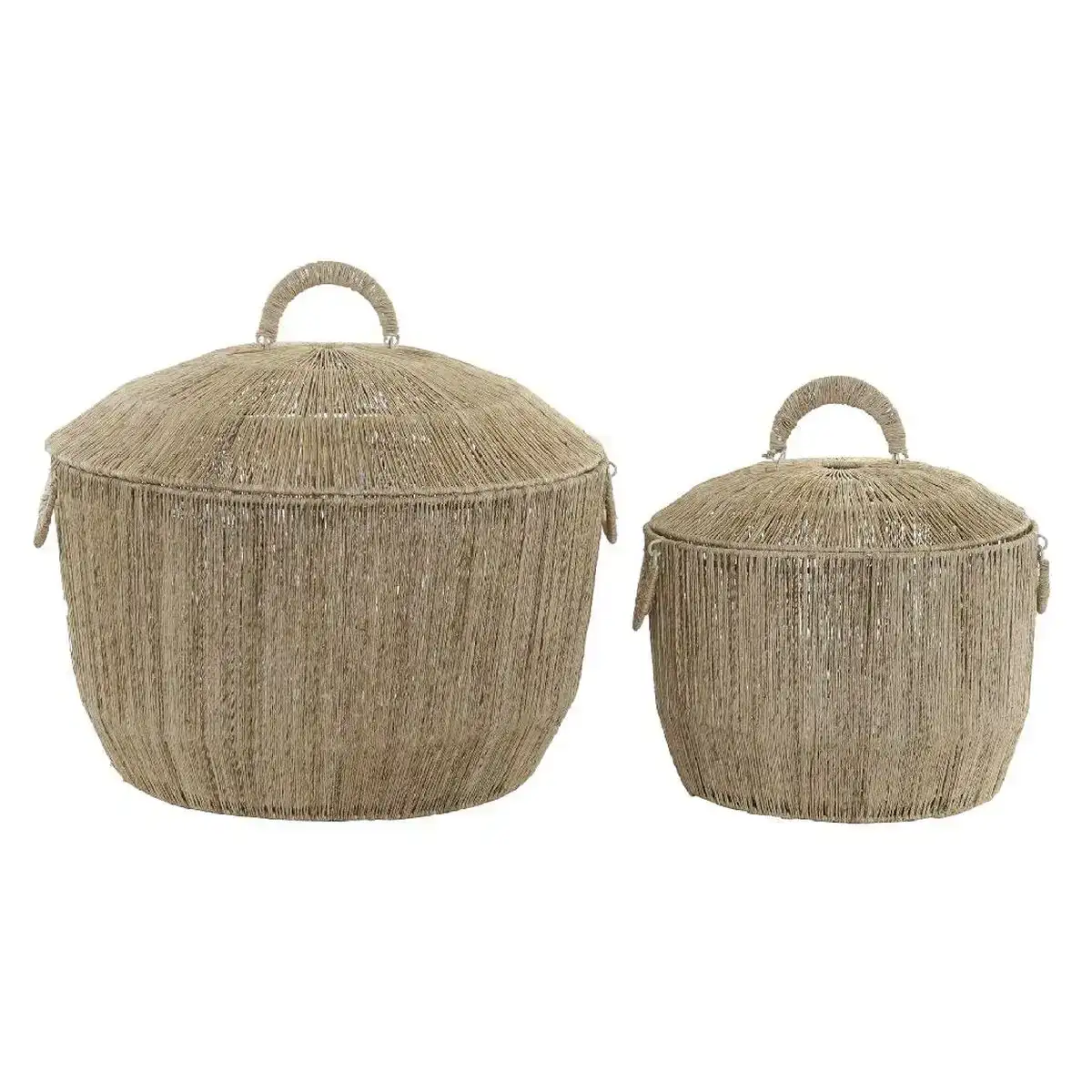 Set de basket dkd home decor 51 x 51 x 48 cm metal jute boho_1728. Bienvenue sur DIAYTAR COTE D'IVOIRE - Où le Shopping est une Affaire Personnelle. Découvrez notre sélection et choisissez des produits qui reflètent votre unicité et votre individualité.
