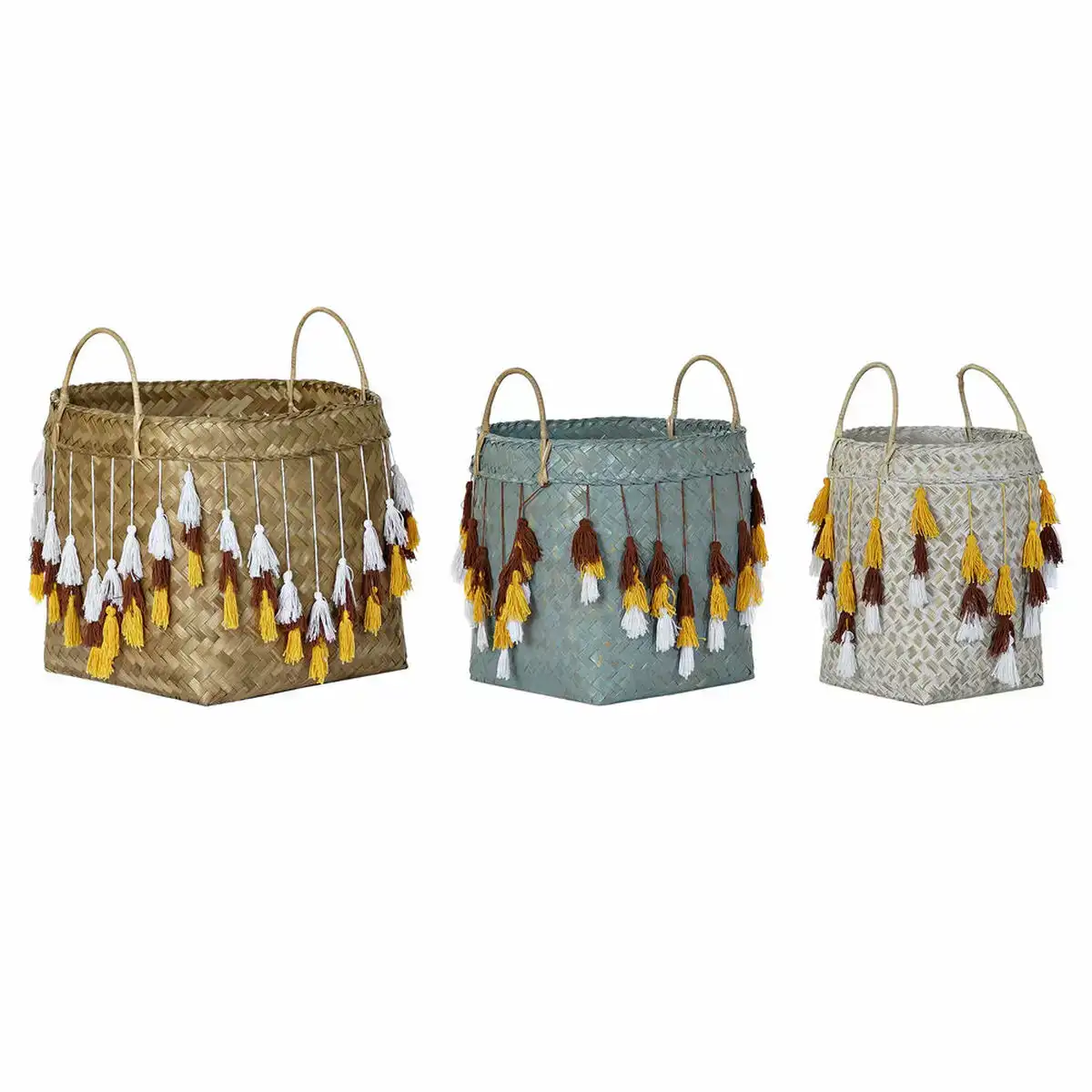 Set de basket dkd home decor bambou bali frange 3 pcs _9391. DIAYTAR COTE D'IVOIRE - Votre Plateforme Shopping de Confiance. Naviguez à travers nos rayons et choisissez des produits fiables qui répondent à vos besoins quotidiens.