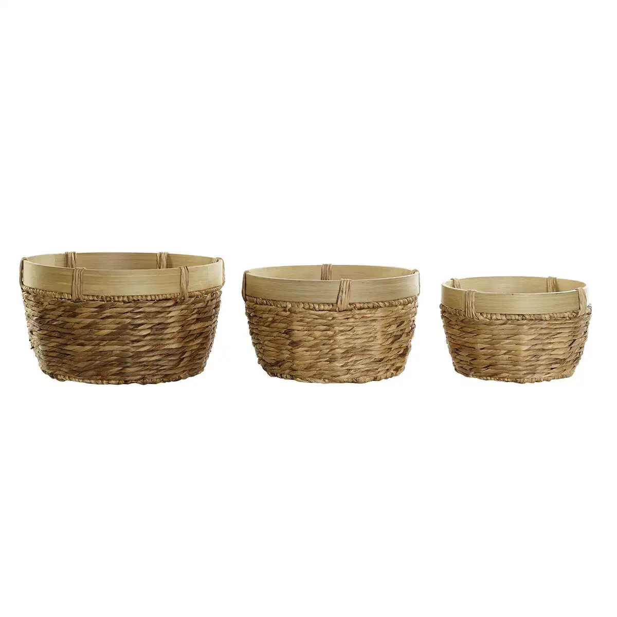 Set de basket dkd home decor bambou tropical joncs 40 x 40 x 23 cm 3 pieces _7287. DIAYTAR COTE D'IVOIRE - Votre Portail vers l'Extraordinaire. Parcourez nos collections et découvrez des produits qui vous emmènent au-delà de l'ordinaire, créant une expérience de shopping mémorable.