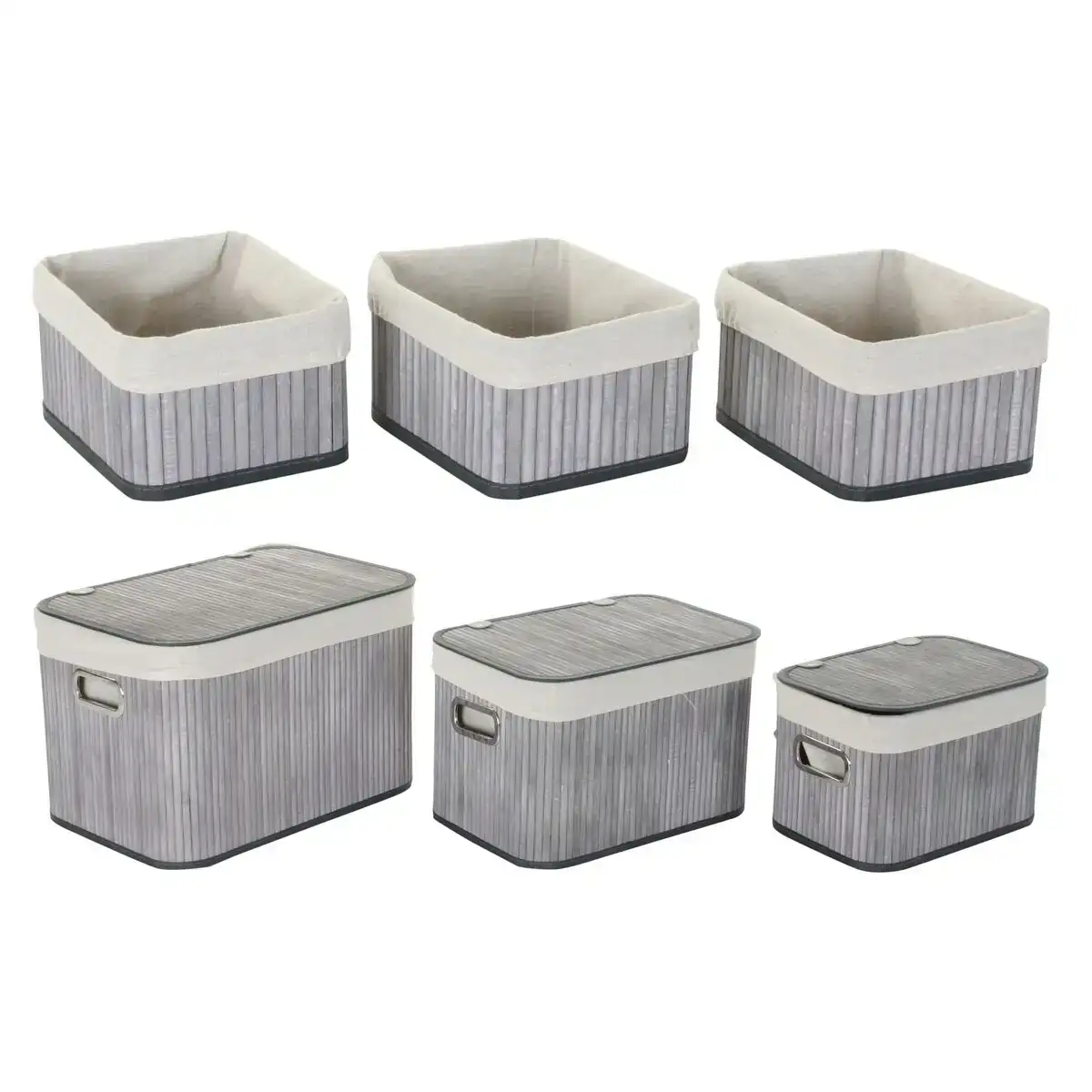 Set de basket dkd home decor beige gris bambou bois mdf 51 x 35 x 33 cm 6 pieces _2480. DIAYTAR COTE D'IVOIRE - Là où Choisir est une Affirmation de Style. Naviguez à travers notre boutique en ligne et choisissez des produits qui vous distinguent et vous valorisent.