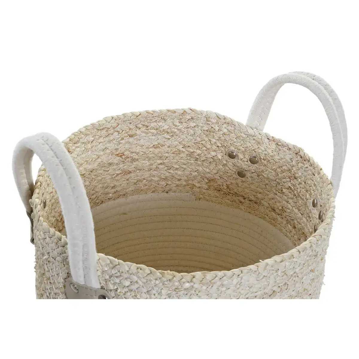 Set de basket dkd home decor blanc coton fibre naturelle 35 x 35 x 28 cm 3 pieces _6742. DIAYTAR COTE D'IVOIRE - Là où le Shopping Devient une Expérience. Naviguez à travers notre catalogue diversifié et découvrez des produits qui ajoutent de la couleur et de la passion à votre vie.