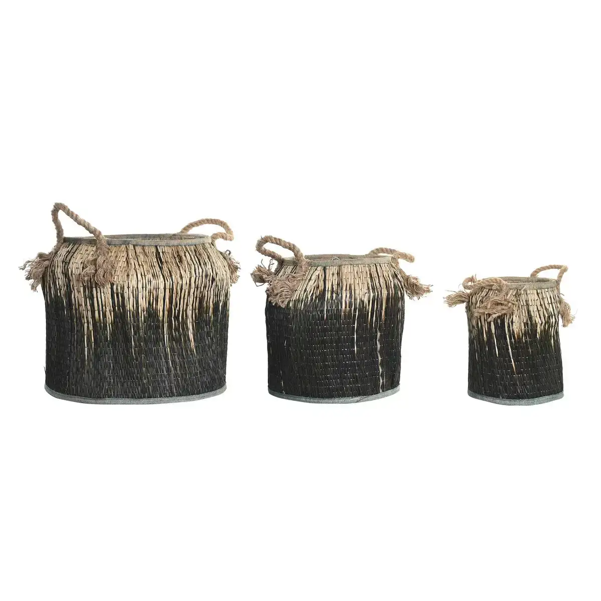 Set de basket dkd home decor colonial 44 x 44 x 48 cm _8201. DIAYTAR COTE D'IVOIRE - Là où la Beauté Rencontre la Fonctionnalité. Parcourez notre sélection pour trouver des produits qui allient esthétique et praticité, pour un quotidien sublimé.