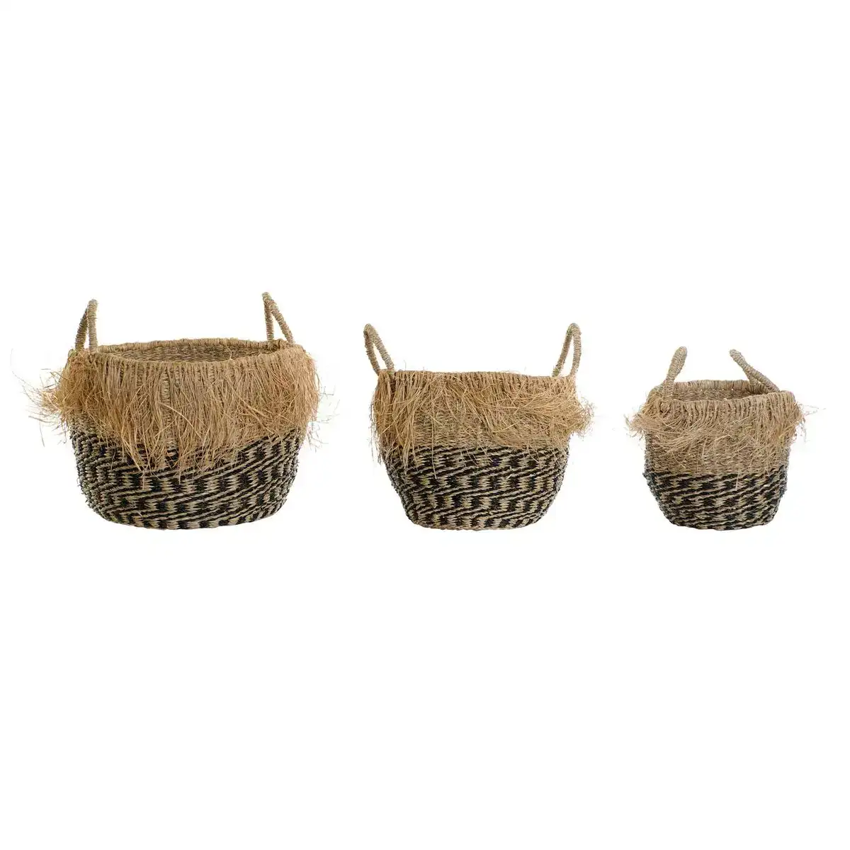 Set de basket dkd home decor colonial fibre frange 40 x 40 x 30 cm _5581. Bienvenue chez DIAYTAR COTE D'IVOIRE - Où le Shopping Devient un Voyage. Explorez notre plateforme pour dénicher des produits uniques, racontant l'histoire et l'âme du Côte d'Ivoire.