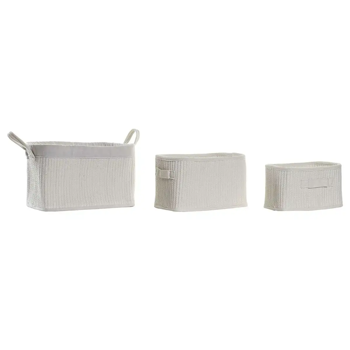 Set de basket dkd home decor coton 37 x 27 x 24 cm _2053. Entrez dans l'Univers de DIAYTAR COTE D'IVOIRE - Où Chaque Produit a son Éclat Unique. Explorez notre gamme variée et choisissez des articles qui illuminent votre quotidien.