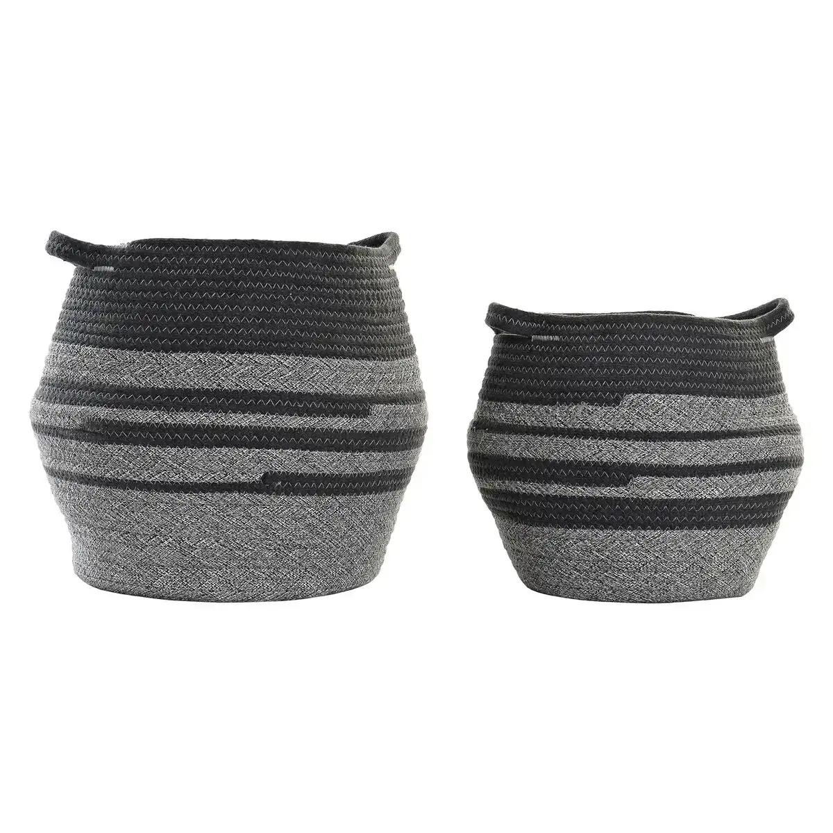 Set de basket dkd home decor coton 40 x 40 x 37 cm _8011. DIAYTAR COTE D'IVOIRE - Où Choisir est un Acte d'Amour pour le Côte d'Ivoire. Explorez notre boutique en ligne et choisissez des articles qui célèbrent la culture et l'artisanat du pays.
