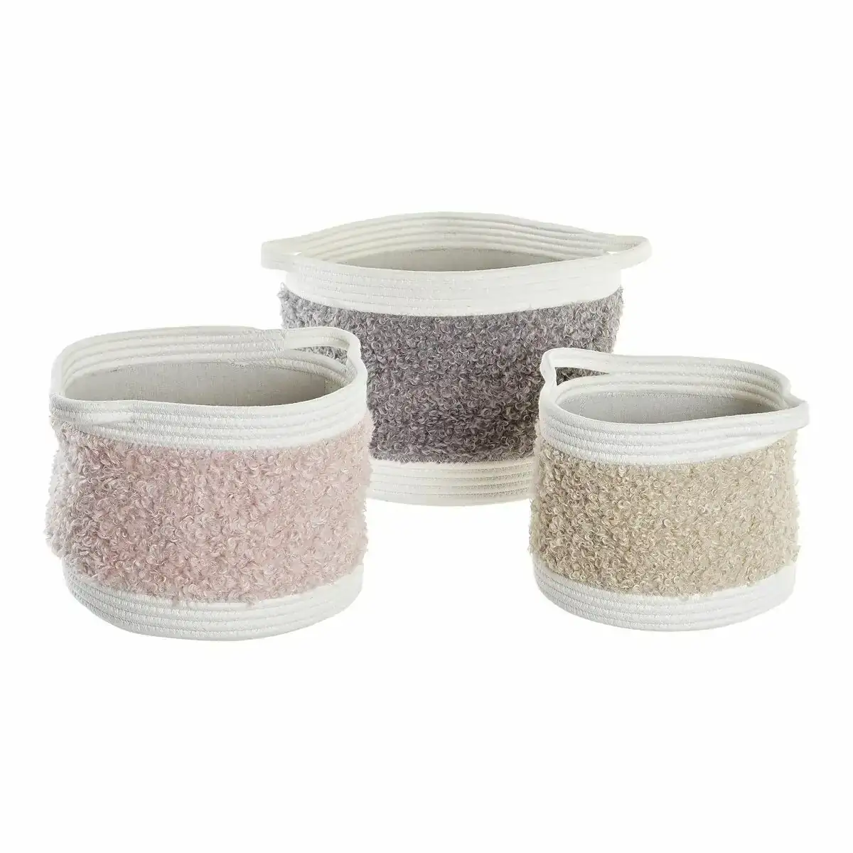 Set de basket dkd home decor coton enfant 34 x 34 x 27 cm 3 pieces _9429. Bienvenue chez DIAYTAR COTE D'IVOIRE - Là où les Désirs Prendent Vie. Explorez notre boutique en ligne et laissez-vous séduire par des articles qui font écho à vos aspirations et à votre style unique.