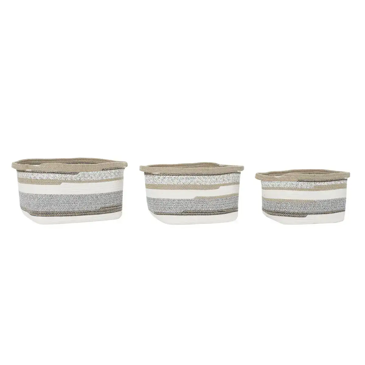 Set de basket dkd home decor coton jute 36 x 30 x 24 cm _9558. Entrez dans l'Univers de DIAYTAR COTE D'IVOIRE - Où Chaque Produit a une Signification. Explorez notre gamme diversifiée et découvrez des articles qui résonnent avec votre vie.