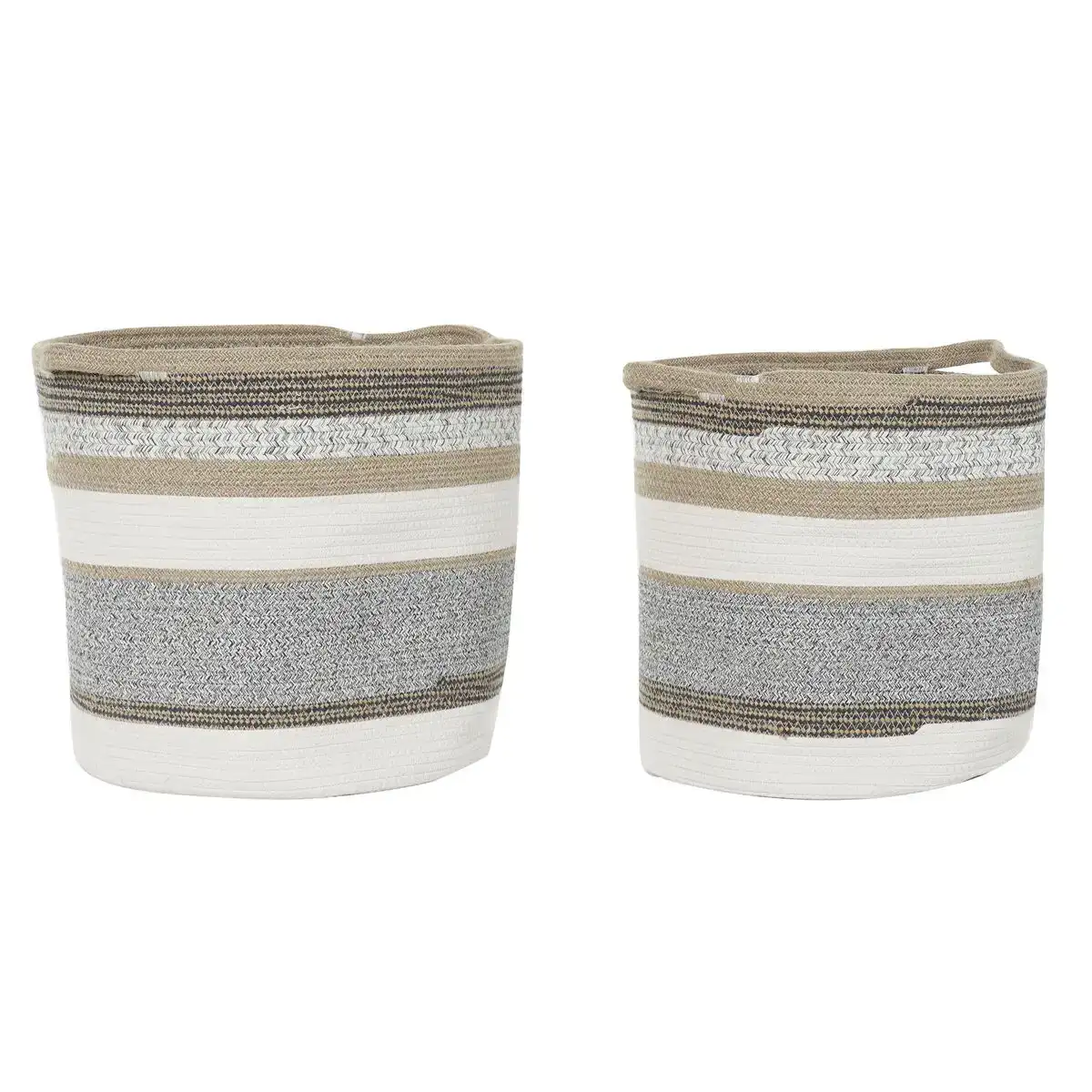 Set de basket dkd home decor coton jute 40 x 40 x 40 cm _6033. DIAYTAR COTE D'IVOIRE - Là où le Shopping Devient une Expérience. Naviguez à travers notre catalogue diversifié et découvrez des produits qui ajoutent de la couleur et de la passion à votre vie.