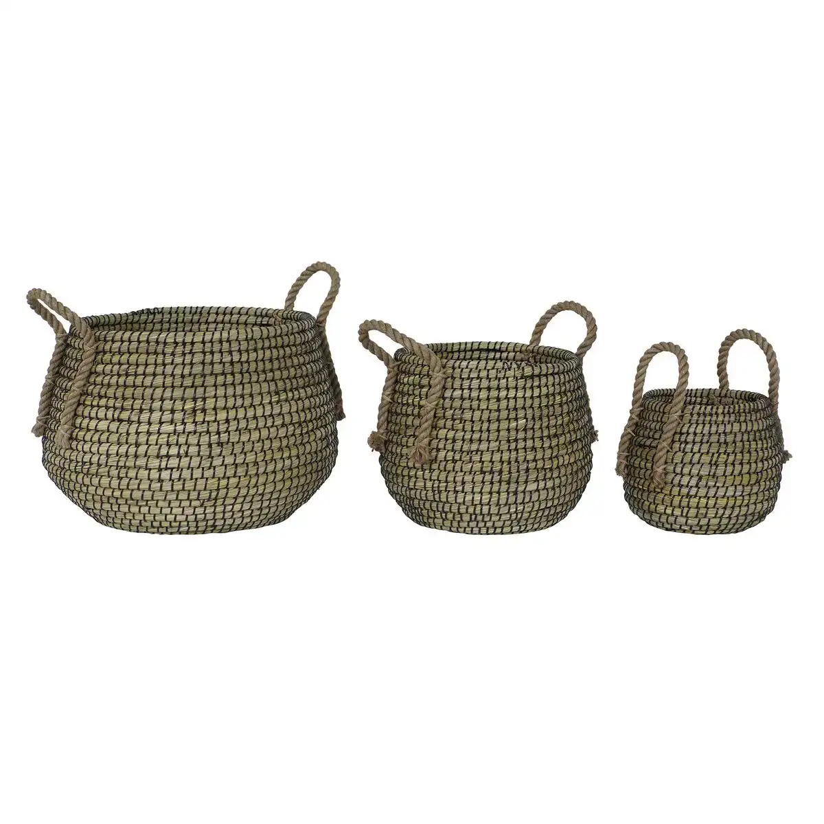 Set de basket dkd home decor herbier marin boho 39 x 39 x 36 cm _4836. DIAYTAR COTE D'IVOIRE - Votre Paradis Shopping au Cœur du Côte d'Ivoire. Explorez notre boutique en ligne et découvrez des produits conçus pour enchanter chaque aspect de votre vie.