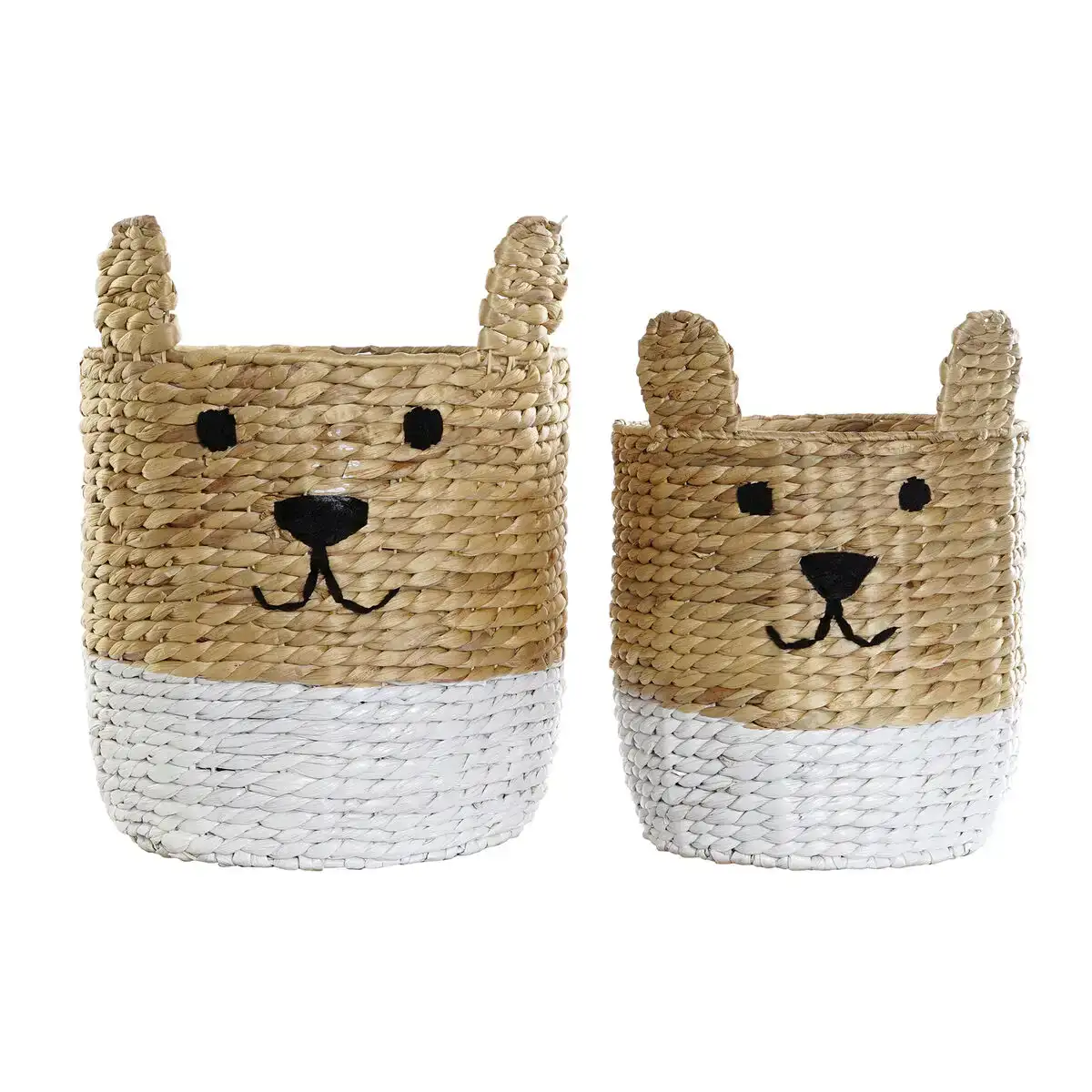 Set de basket dkd home decor lapin enfant joncs 35 x 35 x 45 cm 2 pieces _1657. DIAYTAR COTE D'IVOIRE - Là où la Découverte est au Rendez-vous. Plongez dans notre catalogue et trouvez des articles qui éveilleront votre curiosité et élargiront vos horizons.