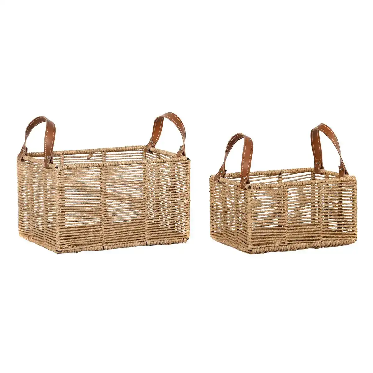 Set de basket dkd home decor metal corde boho 36 x 27 x 33 cm 36 x 27 x 20 cm _7326. DIAYTAR COTE D'IVOIRE - Là où la Beauté Rencontre la Fonctionnalité. Parcourez notre sélection pour trouver des produits qui allient esthétique et praticité, pour un quotidien sublimé.