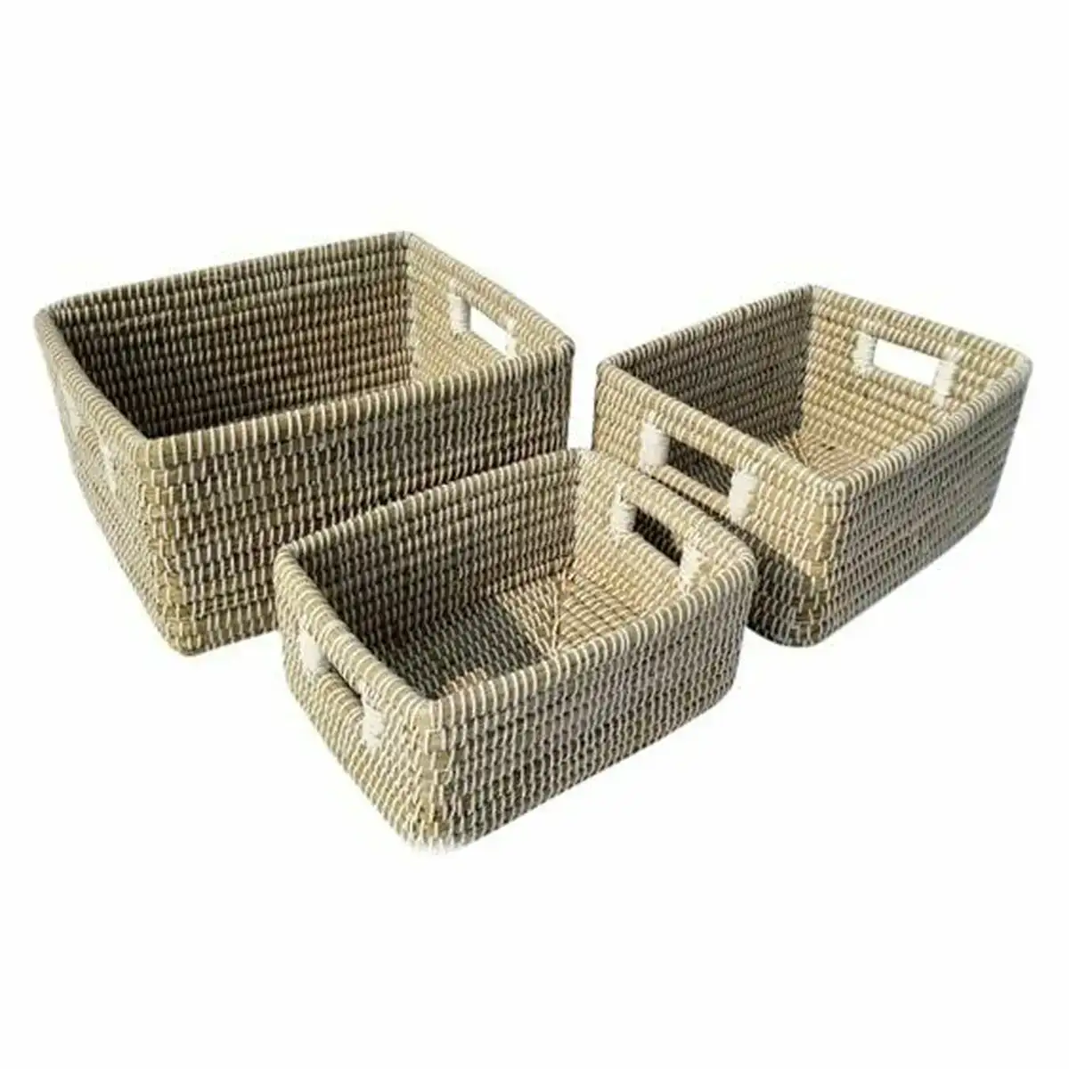 Set de basket dkd home decor naturel blanc herbier marin 45 x 35 x 24 cm 3 pieces _4906. Bienvenue chez DIAYTAR COTE D'IVOIRE - Où le Shopping Rime avec Diversité. Plongez dans notre univers de produits et découvrez des trésors qui représentent la richesse culturelle du Côte d'Ivoire.
