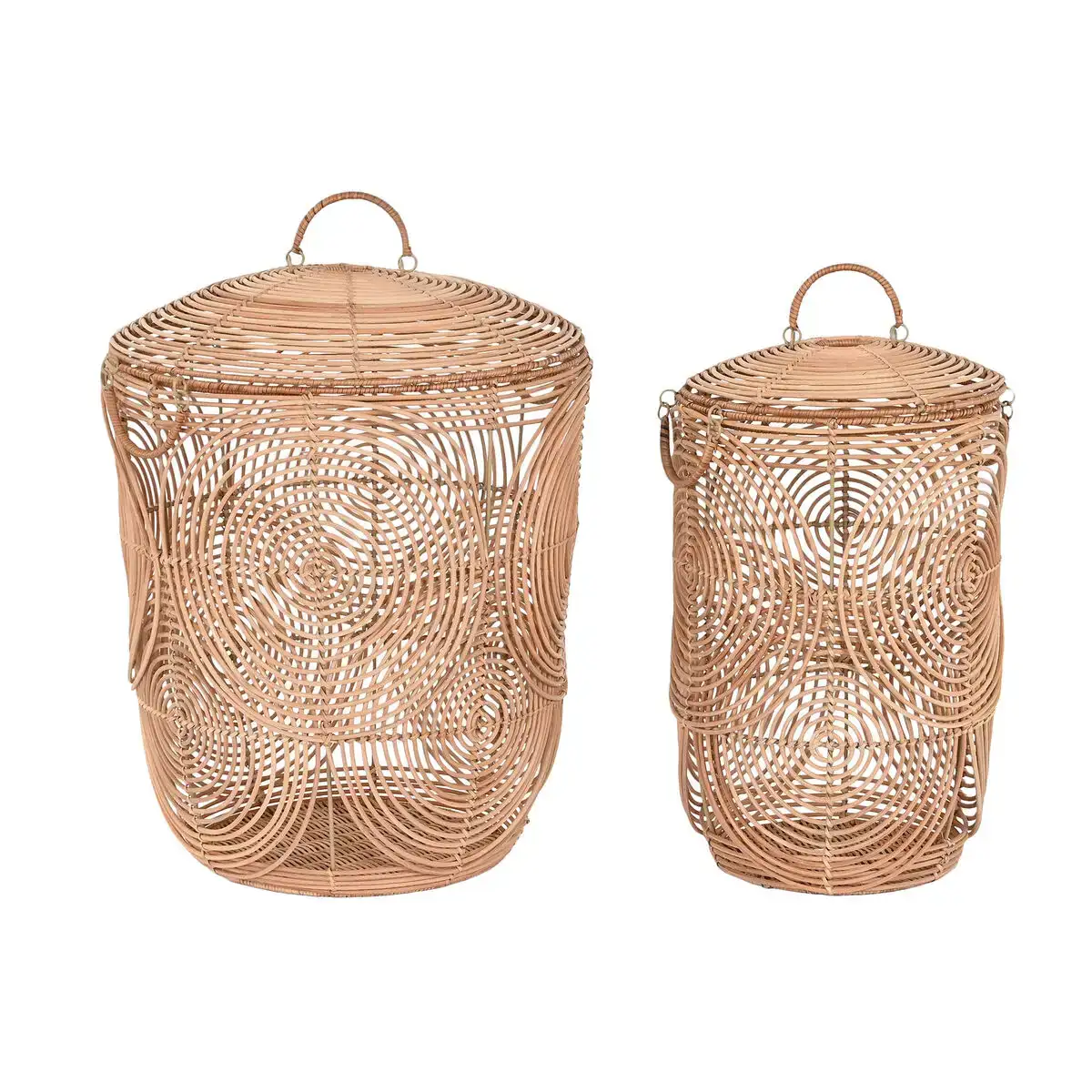 Set de basket dkd home decor naturel marron clair tropical 45 x 45 x 57 cm_9403. DIAYTAR COTE D'IVOIRE - L'Art de Choisir, l'Art de Vivre. Explorez notre univers de produits soigneusement sélectionnés pour vous offrir une expérience shopping riche et gratifiante.