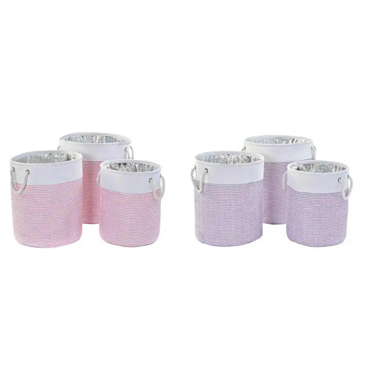 Set de basket dkd home decor polyester 40 x 40 x 49 cm 2 unites _1957. DIAYTAR COTE D'IVOIRE - Où Choisir Devient une Expérience Personnalisée. Explorez notre boutique en ligne pour découvrir des produits qui s'adaptent à votre style et à votre essence.