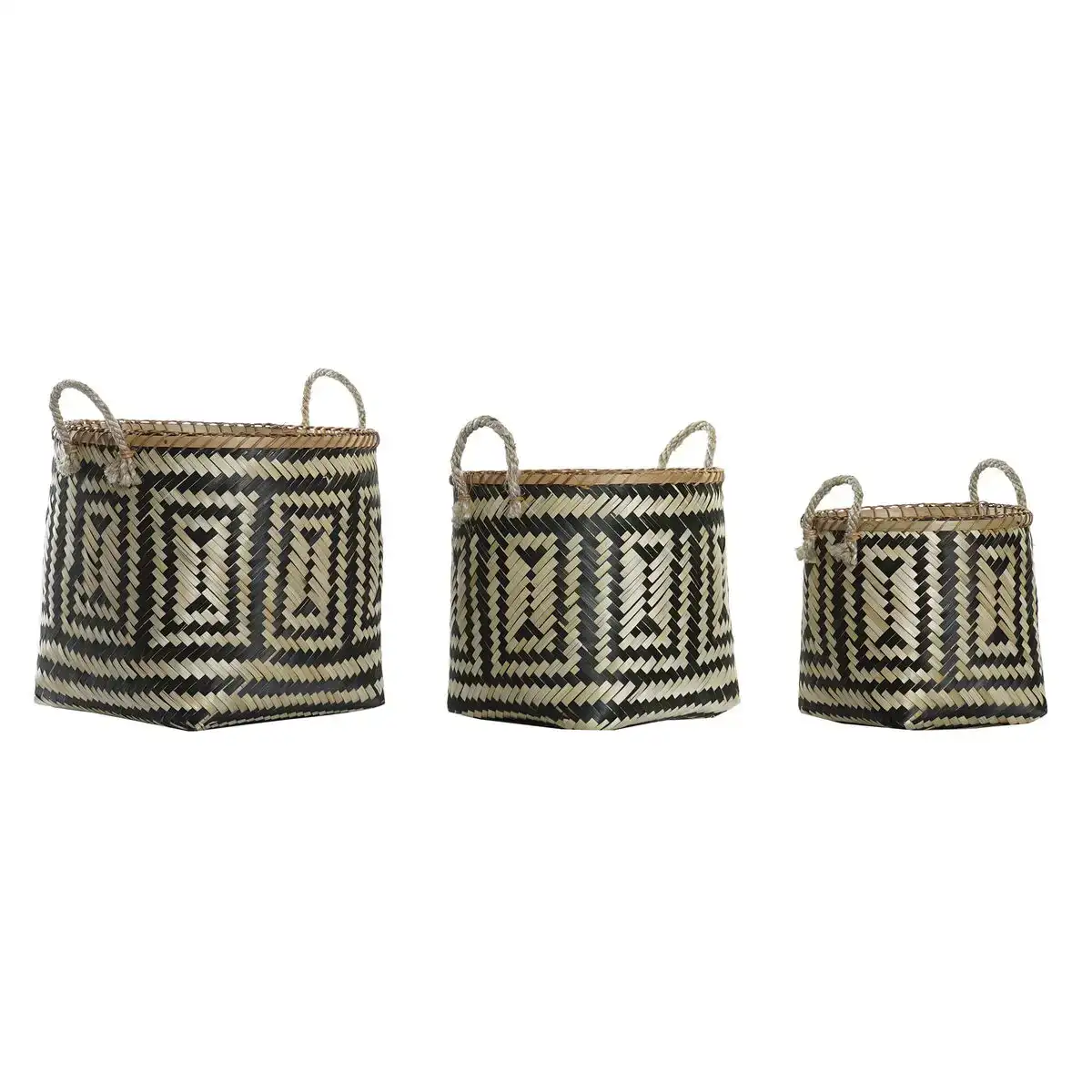 Set de basket dkd home decor polyester colonial bambou 37 x 34 x 28 5 cm _3266. Bienvenue chez DIAYTAR COTE D'IVOIRE - Où Choisir est une Invitation au Voyage. Explorez notre boutique en ligne et découvrez des produits qui vous transportent dans l'univers du Côte d'Ivoire.