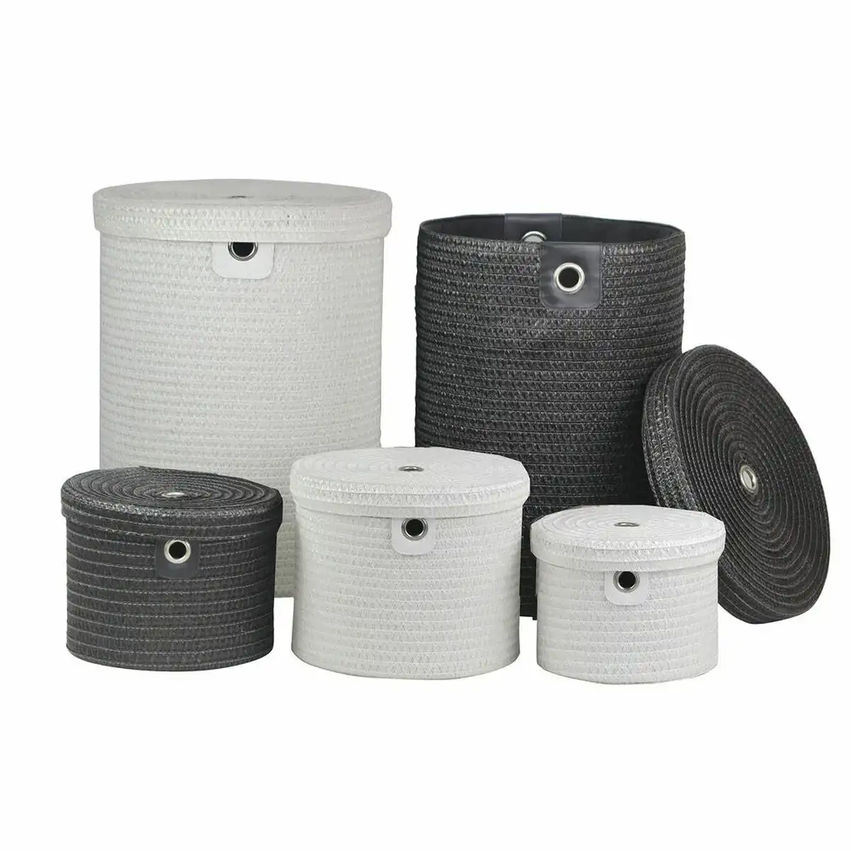 Set de basket dkd home decor polypropylene 5 pcs 42 x 42 x 53 cm _5336. DIAYTAR COTE D'IVOIRE - Là où Choisir est une Célébration de l'Artisanat. Explorez notre gamme variée et choisissez des produits qui incarnent la tradition et le talent des artisans du Côte d'Ivoire.