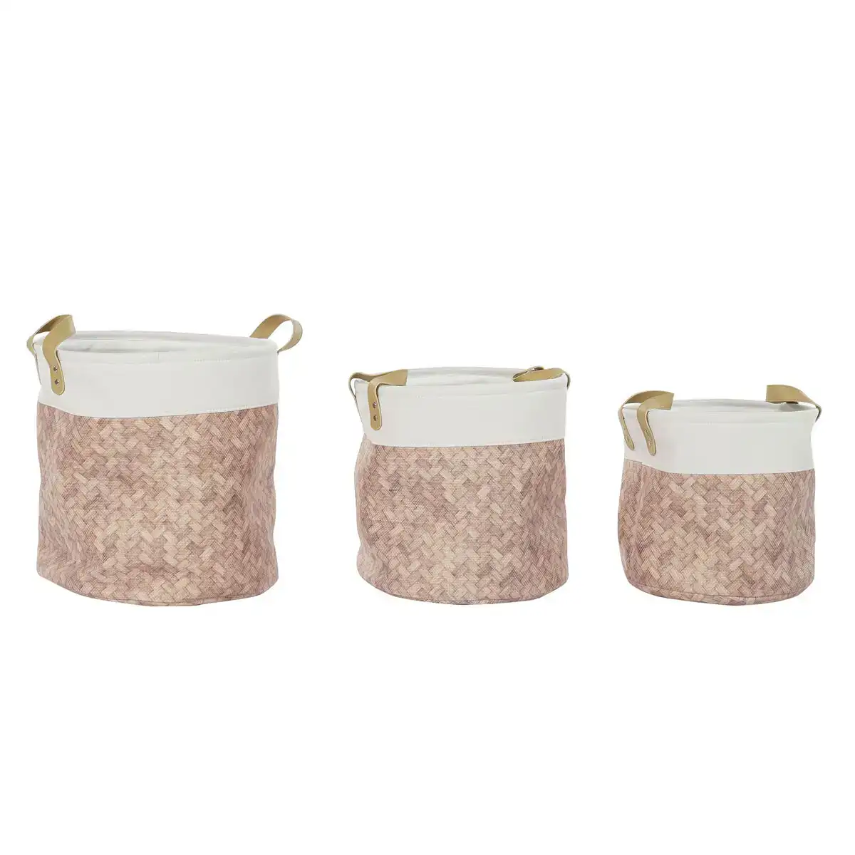 Set de basket dkd home decor toile polyester 34 x 34 x 35 cm_1804. DIAYTAR COTE D'IVOIRE - Votre Destination Shopping d'Exception. Parcourez nos rayons virtuels et choisissez des produits qui incarnent l'excellence et la diversité.