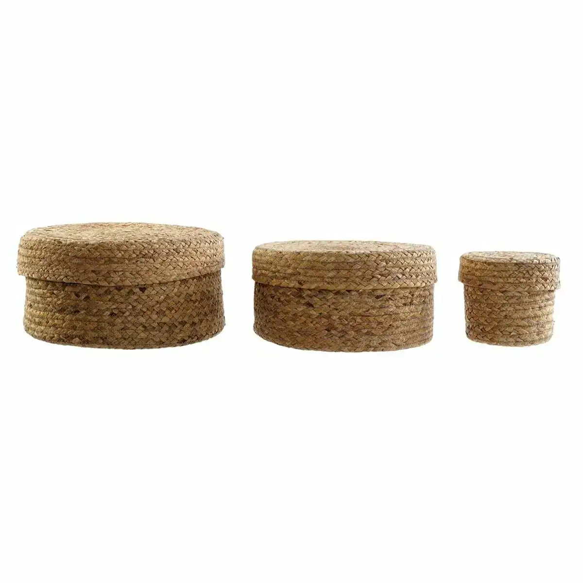 Set de basket dkd home decor tropical 3 pcs 36 x 36 x 18 cm _4377. DIAYTAR COTE D'IVOIRE - Où Choisir est une Célébration de l'Artisanat. Explorez notre boutique en ligne et choisissez des articles qui incarnent l'art et le savoir-faire du Côte d'Ivoire.