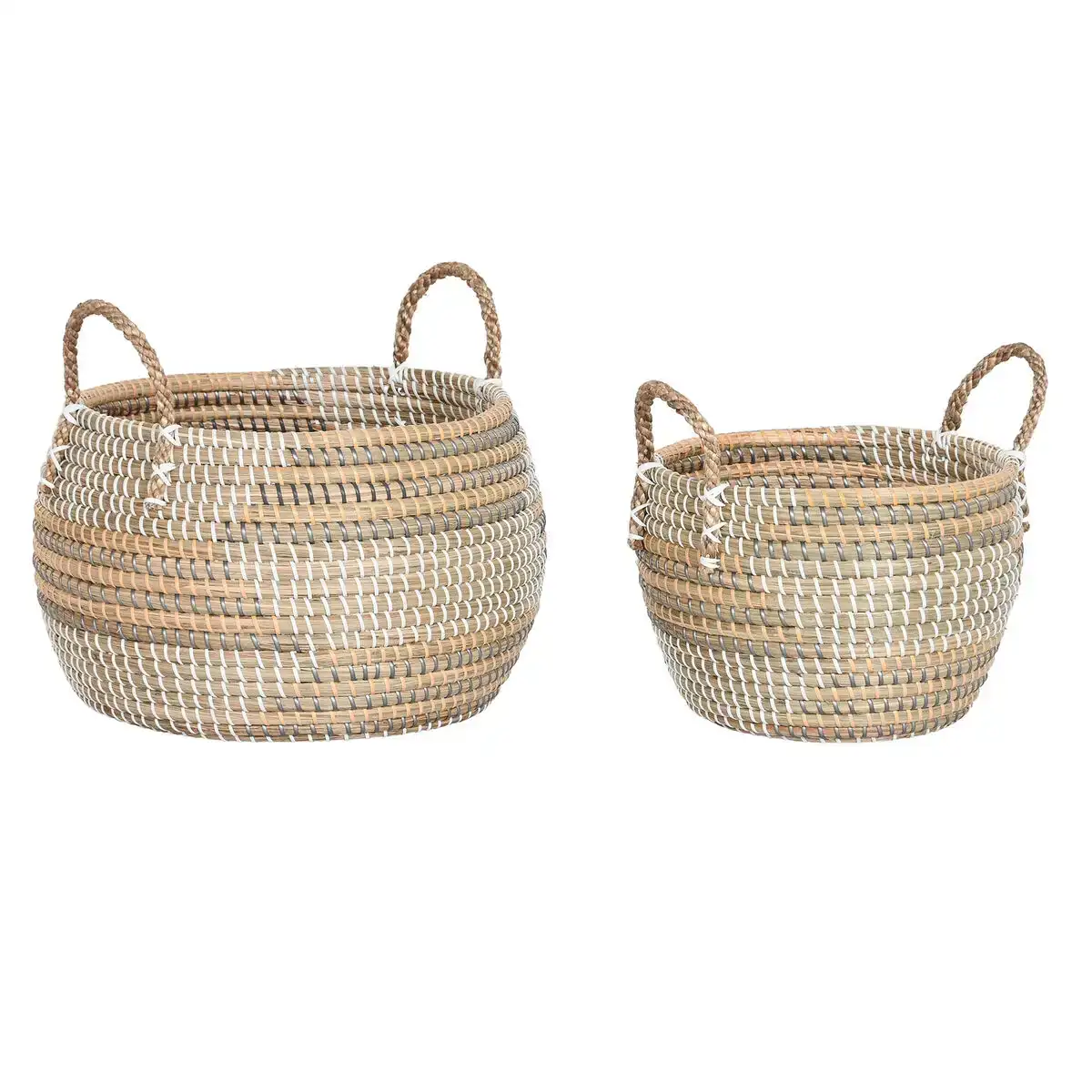 Set de basket dkd home decor tropical herbier marin 40 x 40 x 24 cm_3378. DIAYTAR COTE D'IVOIRE - Où la Qualité et la Diversité Fusionnent. Explorez notre boutique en ligne pour découvrir une gamme variée de produits qui incarnent l'excellence et l'authenticité.