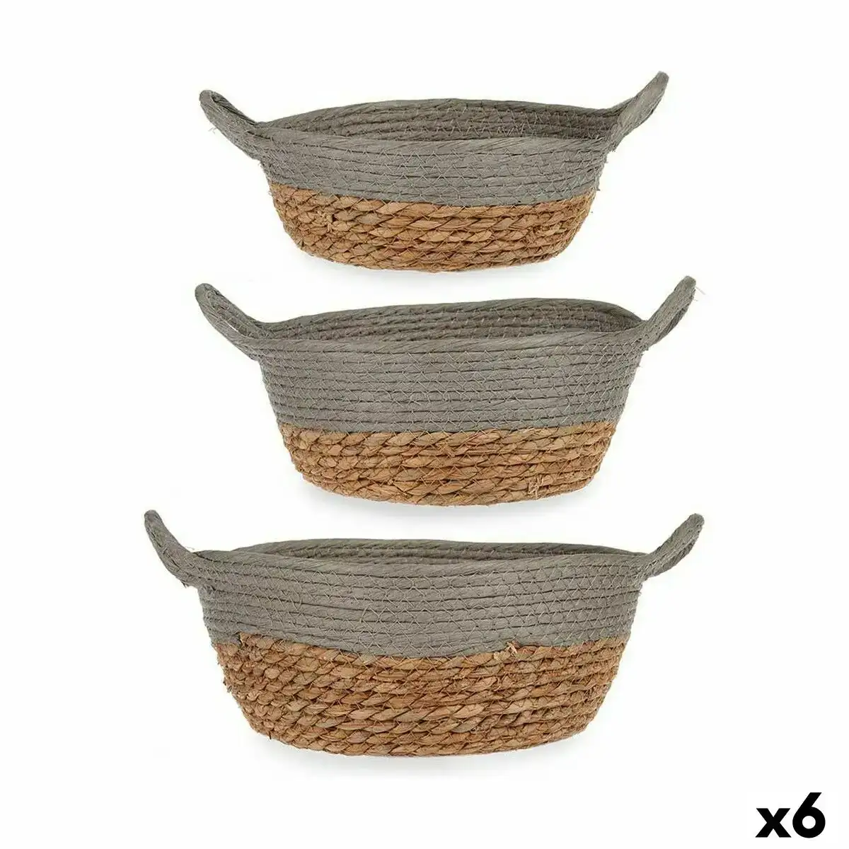 Set de basket gris marron algues marines 6 unites _9547. DIAYTAR COTE D'IVOIRE - Où Chaque Achat Raconte une Histoire. Parcourez notre boutique en ligne pour trouver des articles qui évoquent le savoir-faire et la tradition du Côte d'Ivoire.