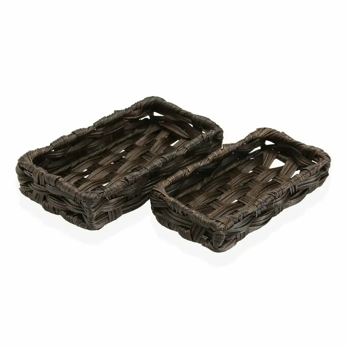 Set de basket versa brun fonce polyethylene 2 pieces 11 x 4 x 20 cm 2 pcs _6322. DIAYTAR COTE D'IVOIRE - Où Chaque Sélection est une Victoire. Découvrez notre boutique en ligne et trouvez des articles qui vous rendent la vie plus belle, un choix à la fois.