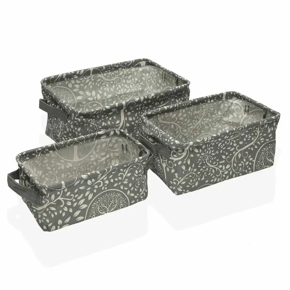 Set de basket versa lively polyester textile 18 x 14 x 28 cm 3 pieces _5508. DIAYTAR COTE D'IVOIRE - Votre Compagnon Shopping, Votre Style Unique. Explorez notre boutique en ligne pour dénicher des trésors qui expriment qui vous êtes, de la mode à la maison.