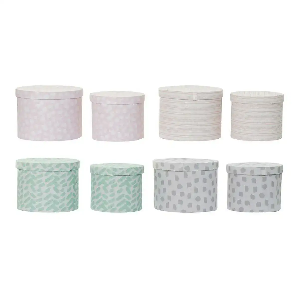 Set de boites decoratives dkd home decor gris rose orange vert carton 29 x 29 x 22 cm moderne_5184. DIAYTAR COTE D'IVOIRE - Où Choisir est une Célébration. Découvrez notre sélection de produits qui représentent la diversité et la joie du Côte d'Ivoire, à chaque étape de votre vie.