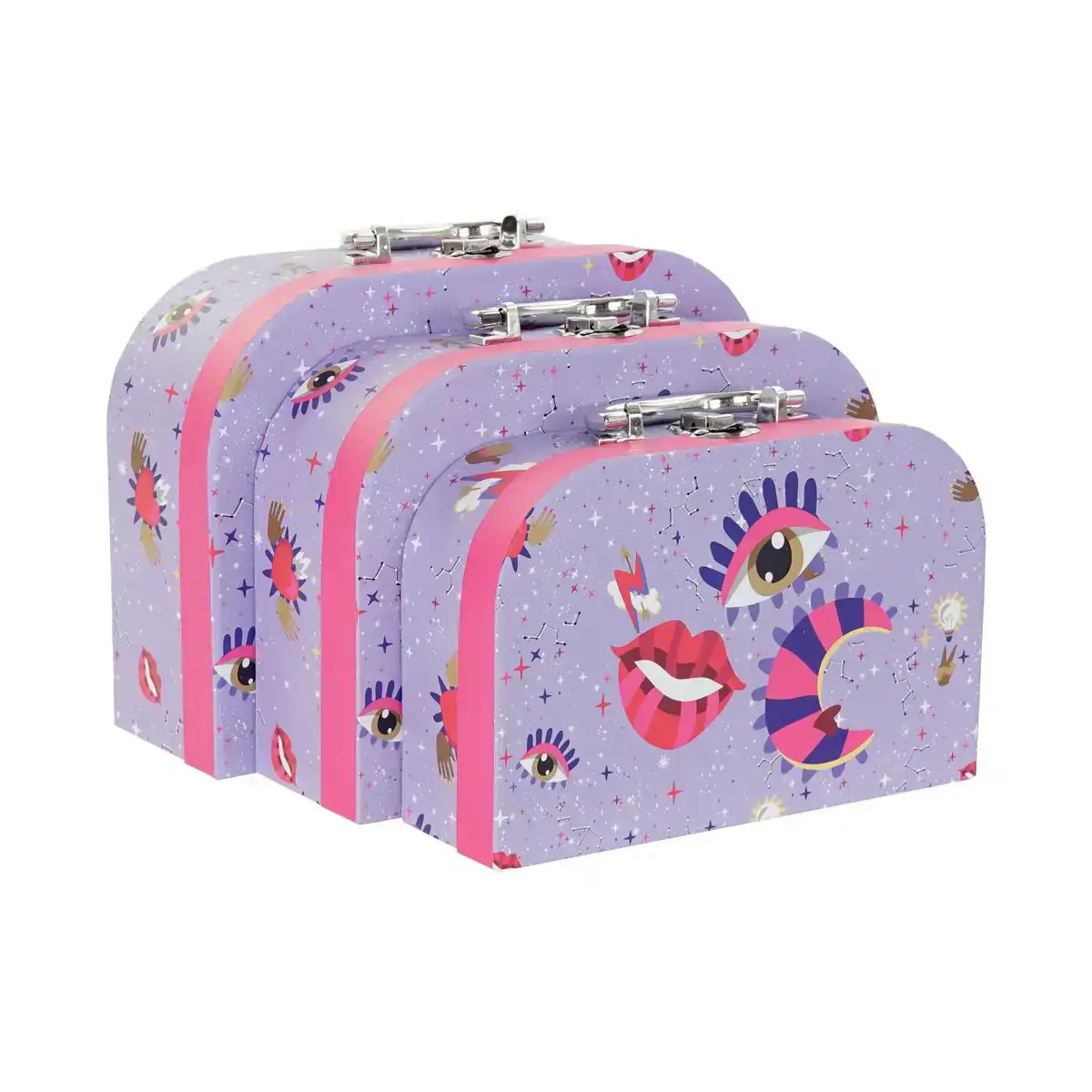 Set de boites decoratives dkd home decor lila metal carton 28 x 9 5 x 20 cm_6824. Entrez dans l'Univers de DIAYTAR COTE D'IVOIRE - Où Choisir est un Plaisir. Explorez notre gamme variée et trouvez des articles qui parlent à votre cœur et à votre style.