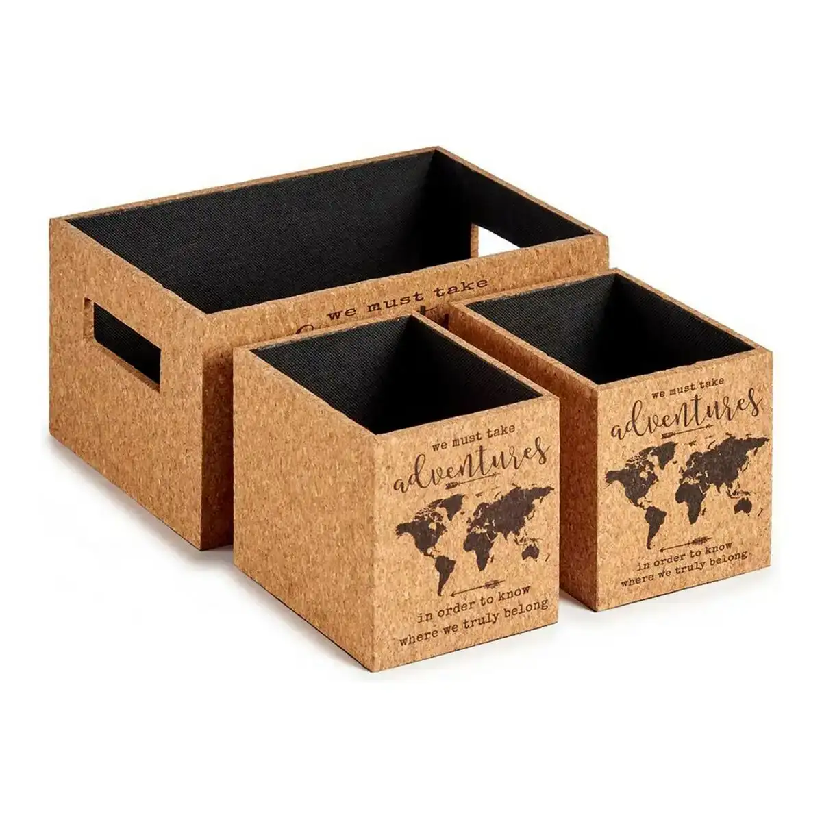 Set de boites decoratives marron mappemonde 3 pieces liege bois mdf_8126. Découvrez DIAYTAR COTE D'IVOIRE - Votre Destination de Shopping Inspirée. Naviguez à travers nos offres variées et trouvez des articles qui reflètent votre personnalité et vos goûts.