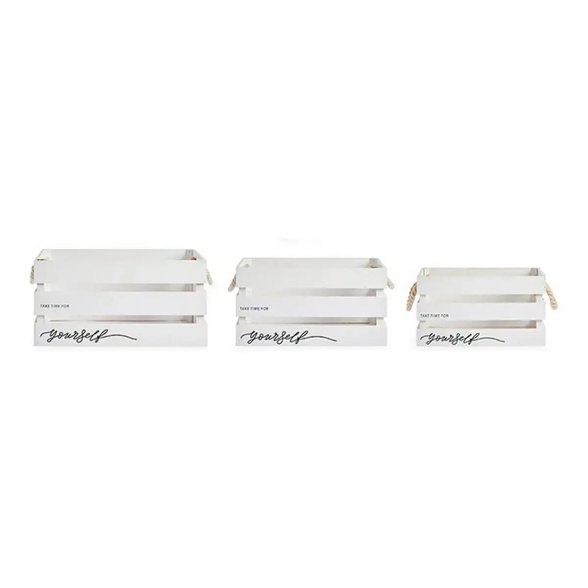 Set de boites decoratives yourself blanc bois 3 pieces _3321. DIAYTAR COTE D'IVOIRE - Là où la Tradition Devient Tendance. Naviguez à travers notre boutique en ligne et choisissez des produits qui allient l'authenticité au contemporain.