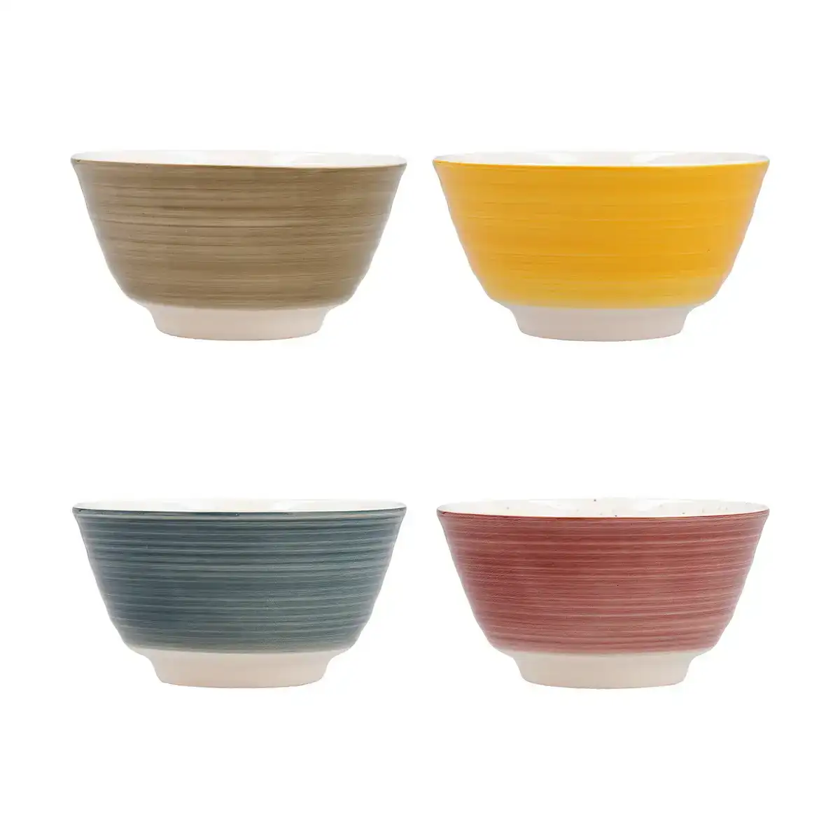 Set de bols quid allegra ceramique multicouleur 11 cm 4 unites _3096. DIAYTAR COTE D'IVOIRE - L'Essence de la Tradition et de la Modernité réunies. Explorez notre plateforme en ligne pour trouver des produits authentiques du Côte d'Ivoire, tout en découvrant les dernières tendances du monde moderne.